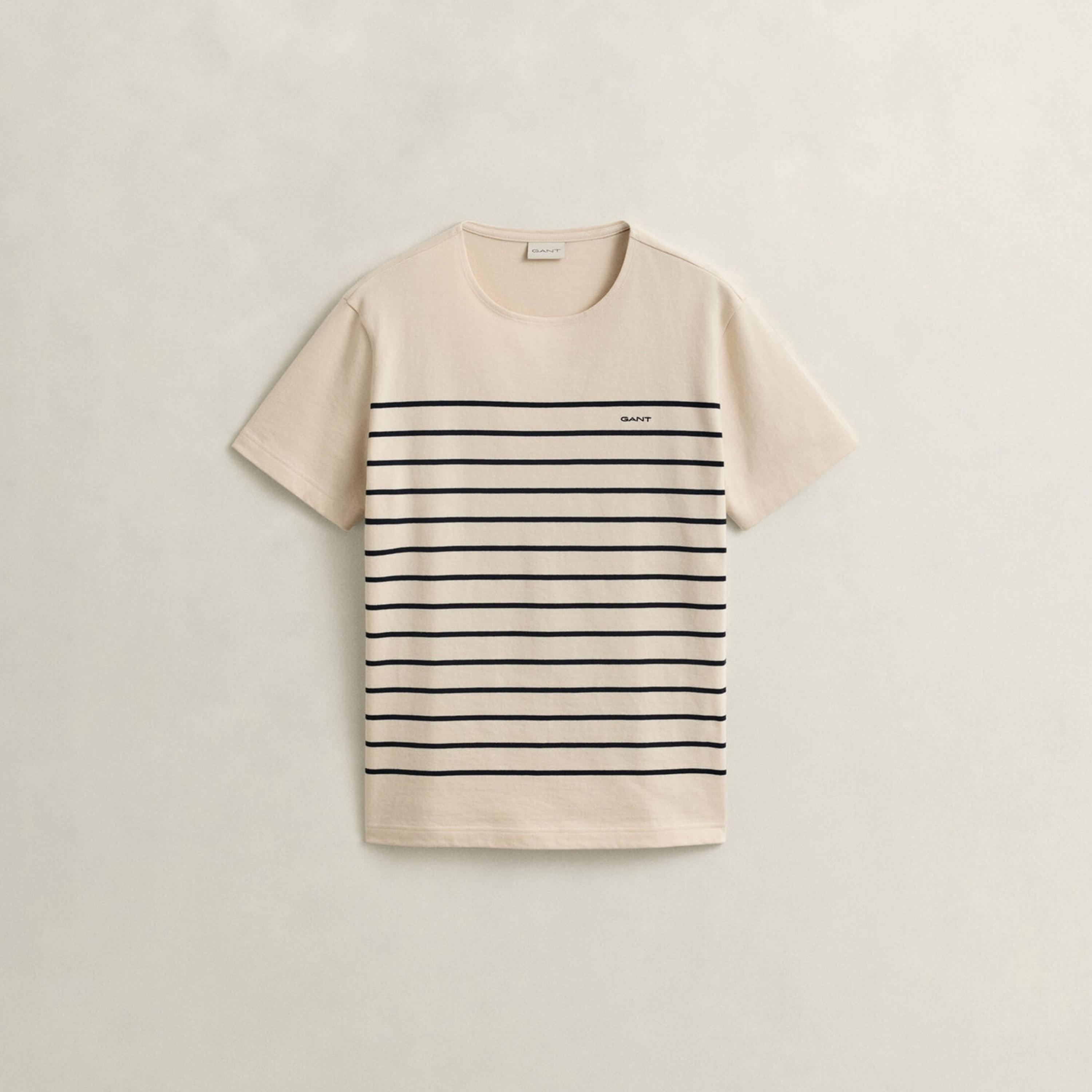 تيشيرت رجالي بياقة دائرية وأكمام قصيرة ومخطط من جانت.-men-clothing-tshirtsandpolos-tshirts-image-5
