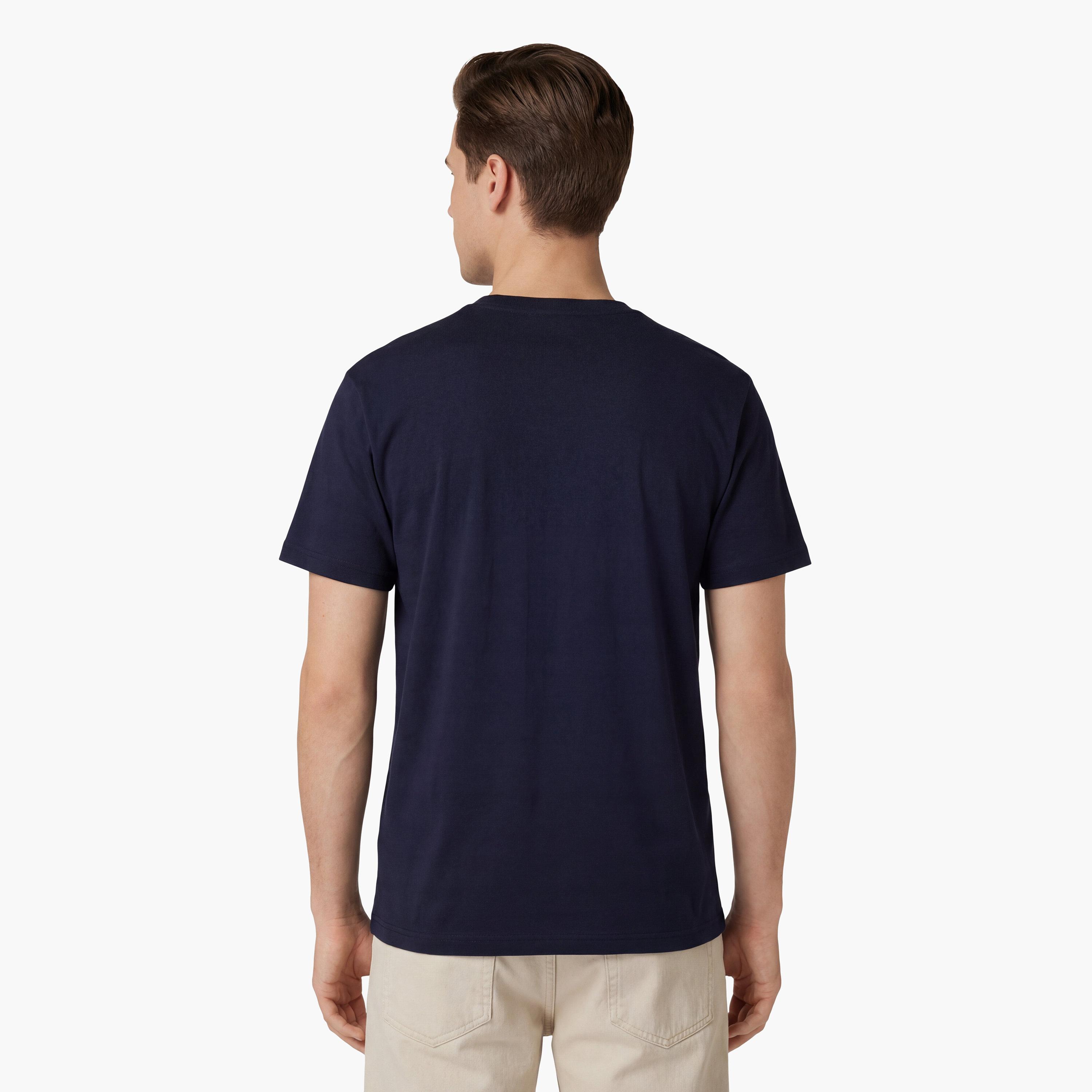 تي شيرت رجالي بأكمام قصيرة وياقة "كرو نيك" بتصميم مخطط بارز من جانت-men-clothing-tshirtsandpolos-tshirts-image-22