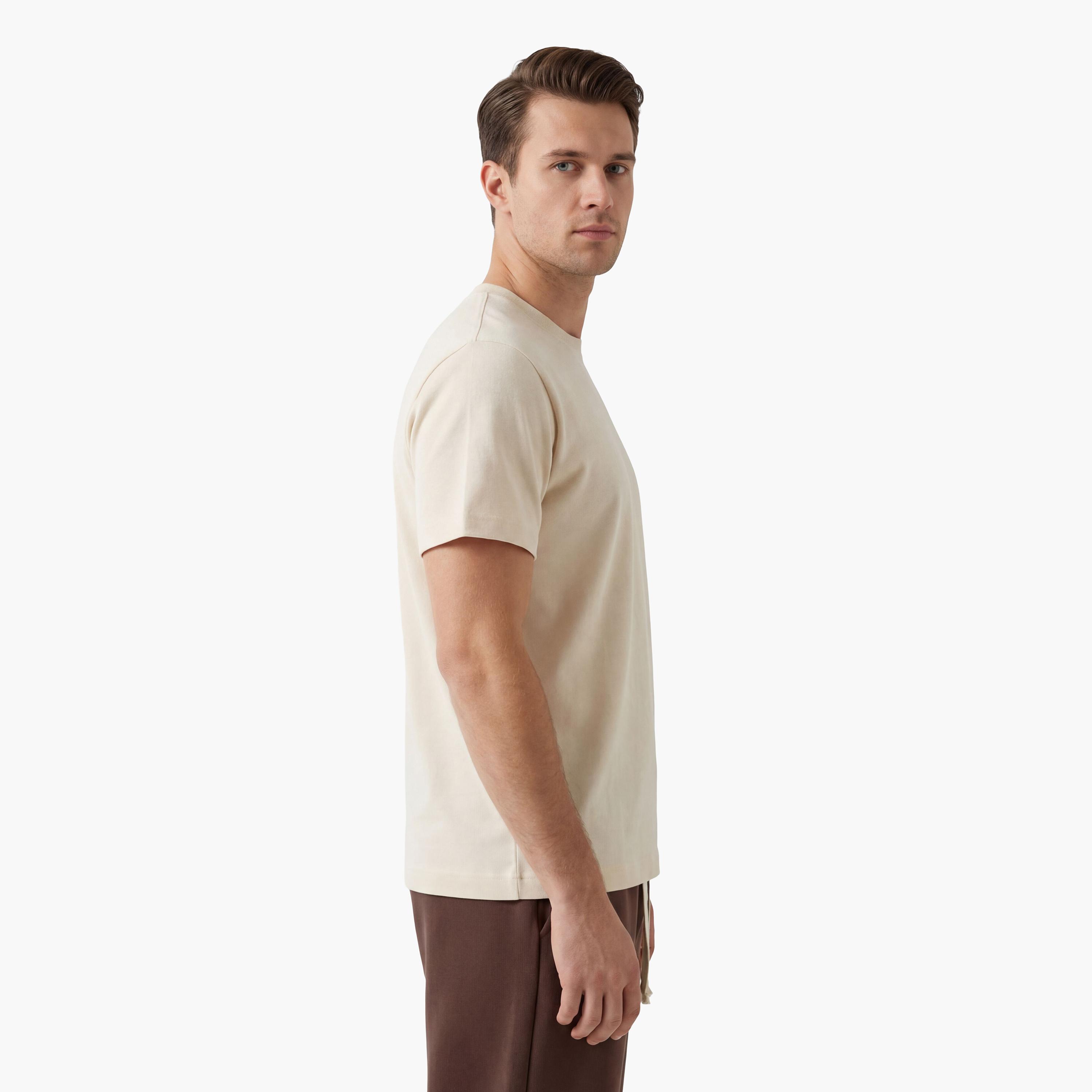 Gant Texture Striped Crew Neck Short Sleeves Men's T-Shirt-men-clothing-tshirtsandpolos-tshirts-image-3
