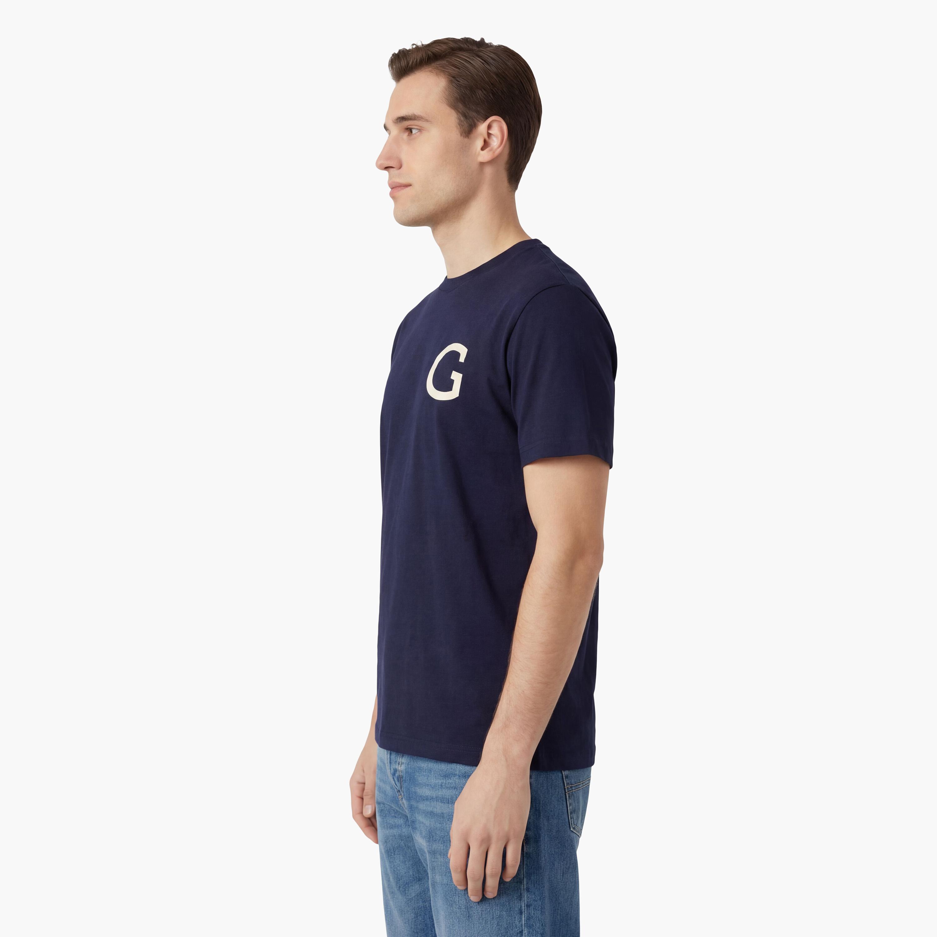 Gant Plain Crew Neck Short Sleeves Men's T-Shirt-men-clothing-tshirtsandpolos-tshirts-image-3