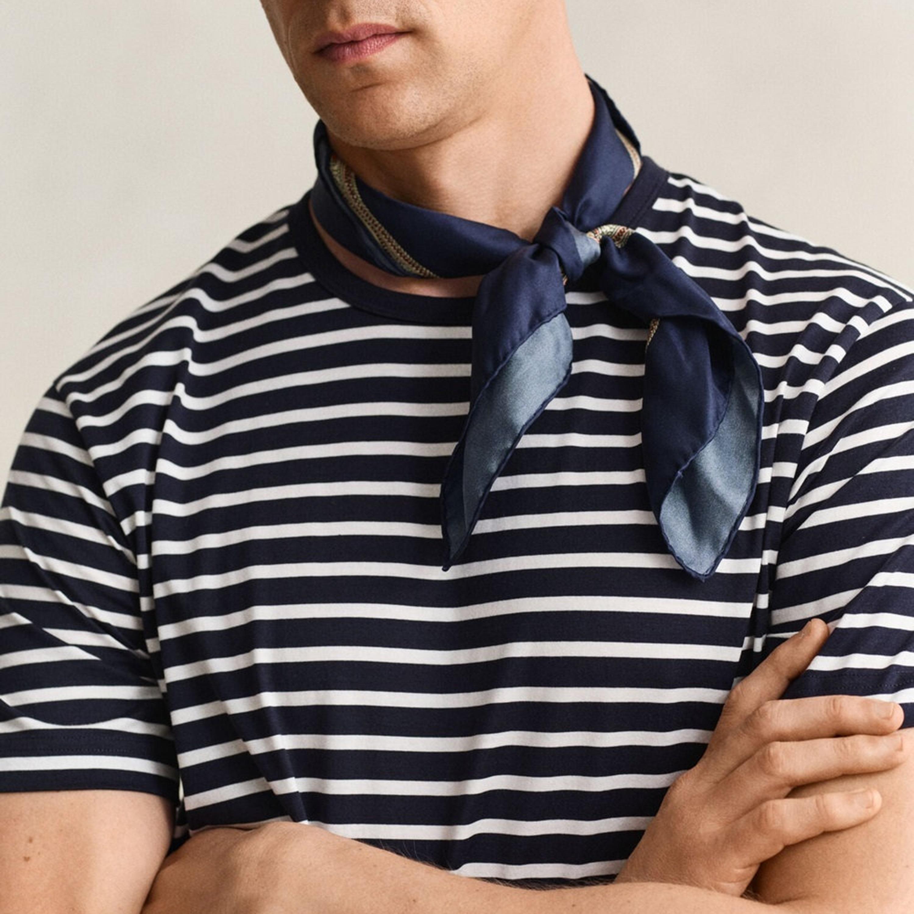 Gant Striped Crew Neck Short Sleeves Men's T-Shirt-men-clothing-tshirtsandpolos-tshirts-image-3