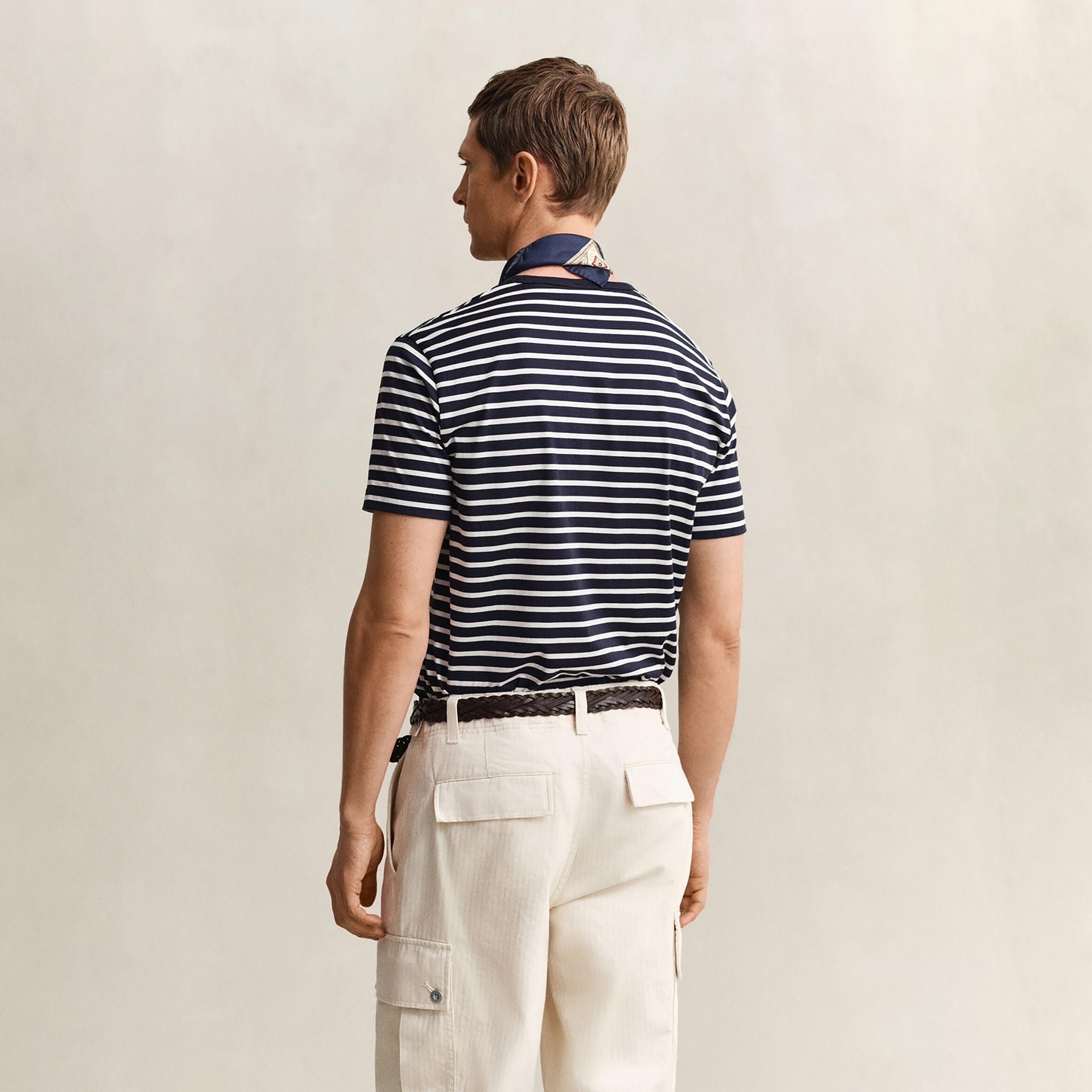 Gant Striped Crew Neck Short Sleeves Men's T-Shirt-men-clothing-tshirtsandpolos-tshirts-image-4