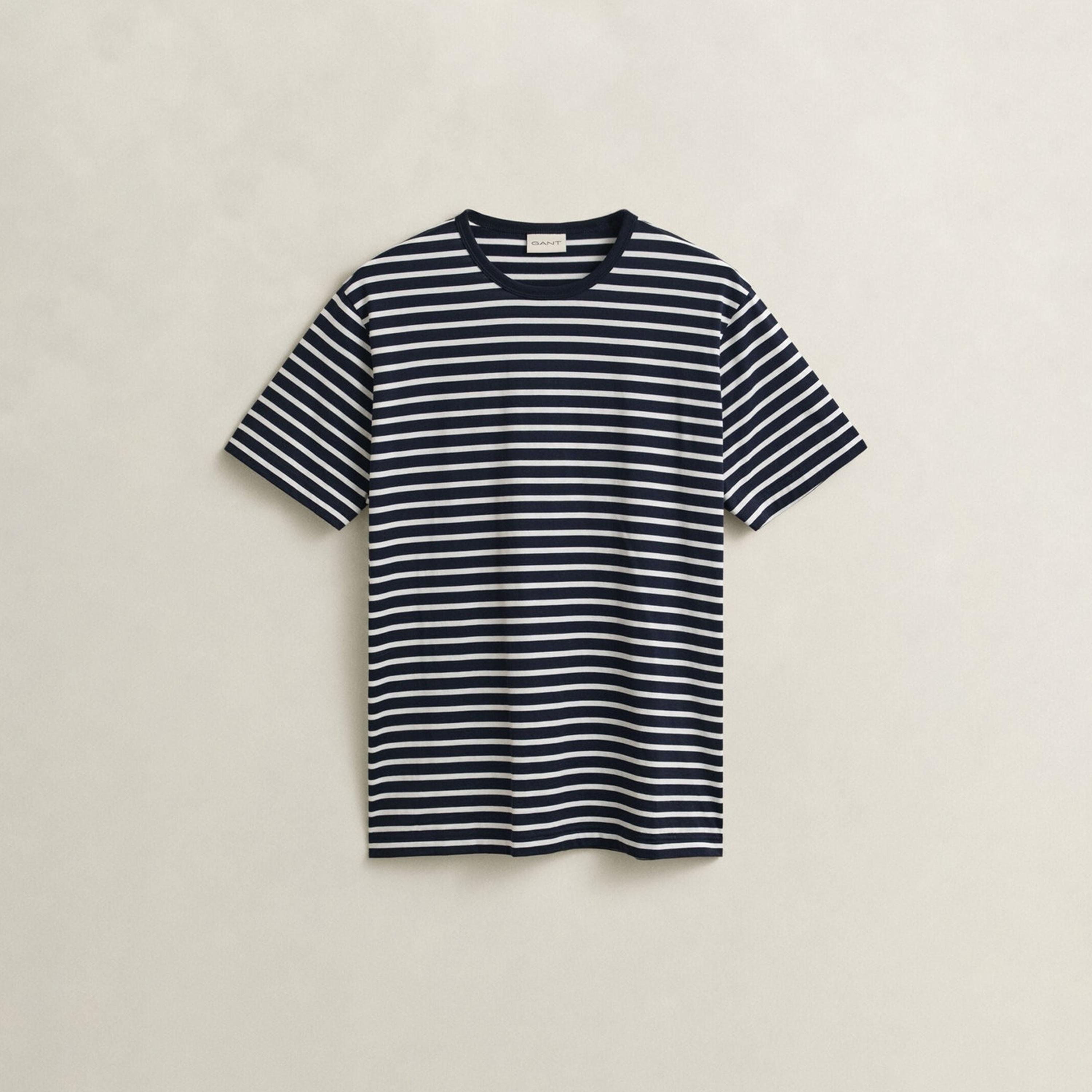 Gant Striped Crew Neck Short Sleeves Men's T-Shirt-men-clothing-tshirtsandpolos-tshirts-image-5