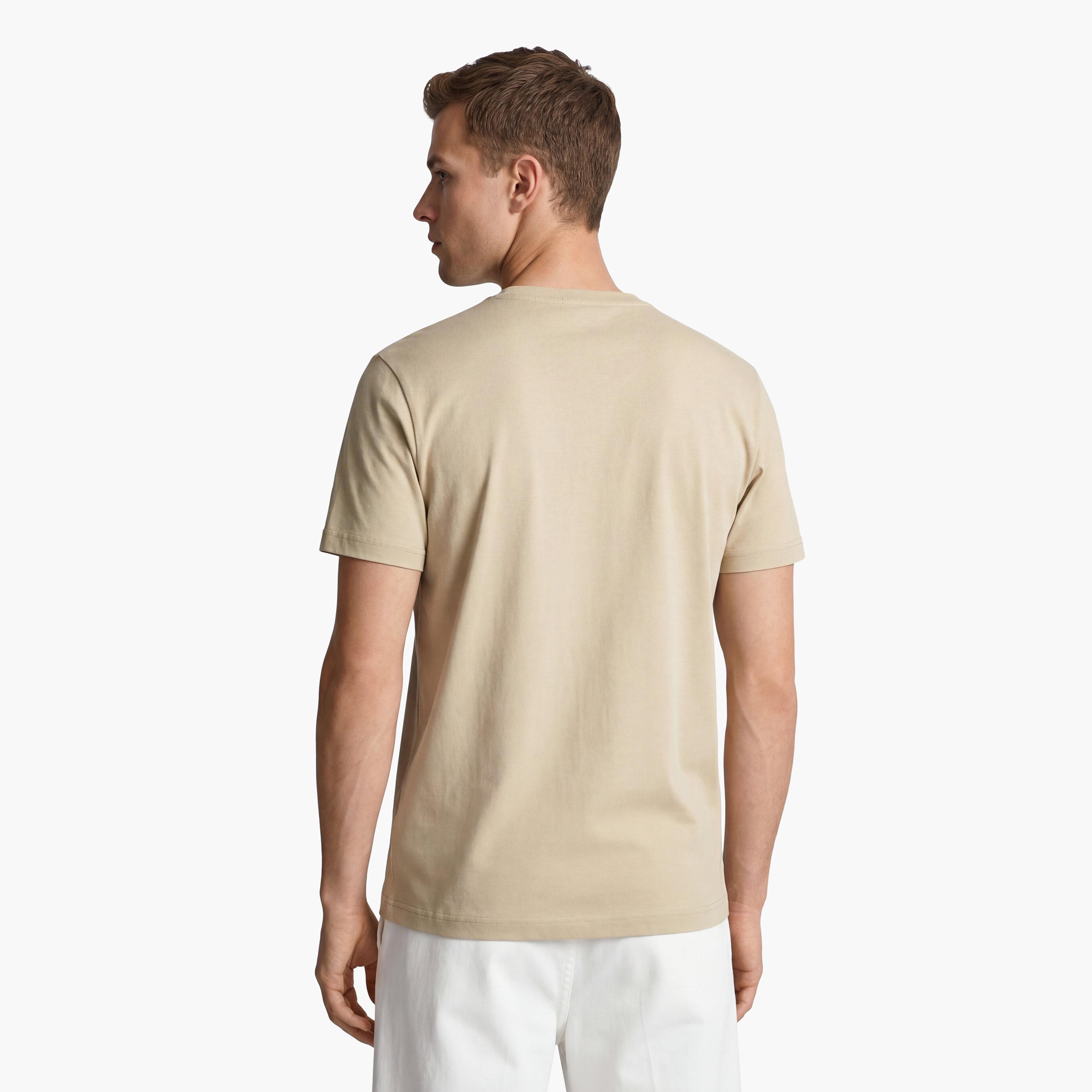 Gant Plain Regular Fit Short Sleeves Crew Neck Men's T-Shirt-men-clothing-tshirtsandpolos-tshirts-image-4