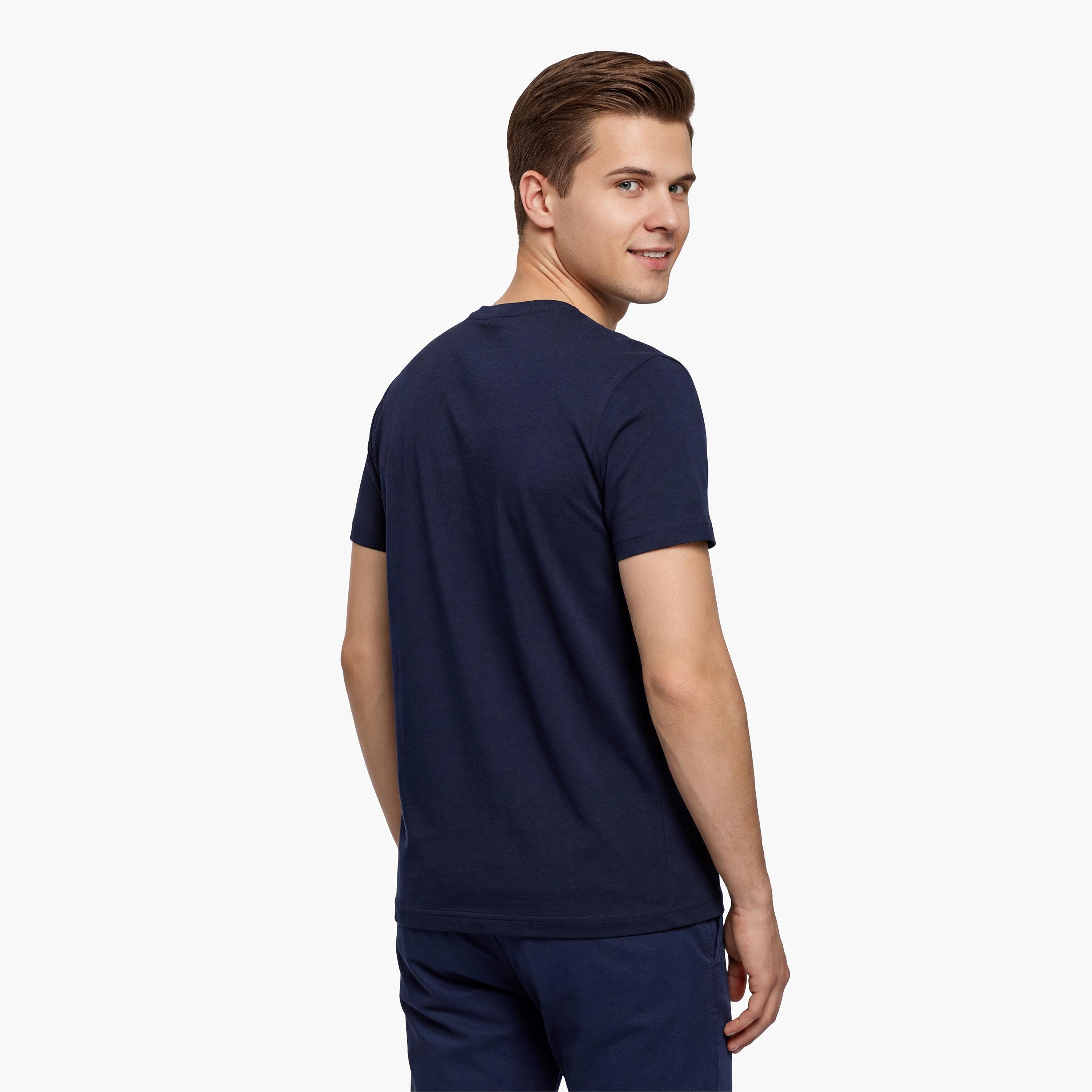 Gant Plain Regular Fit Short Sleeves Crew Neck Men's T-Shirt-men-clothing-tshirtsandpolos-tshirts-image-22