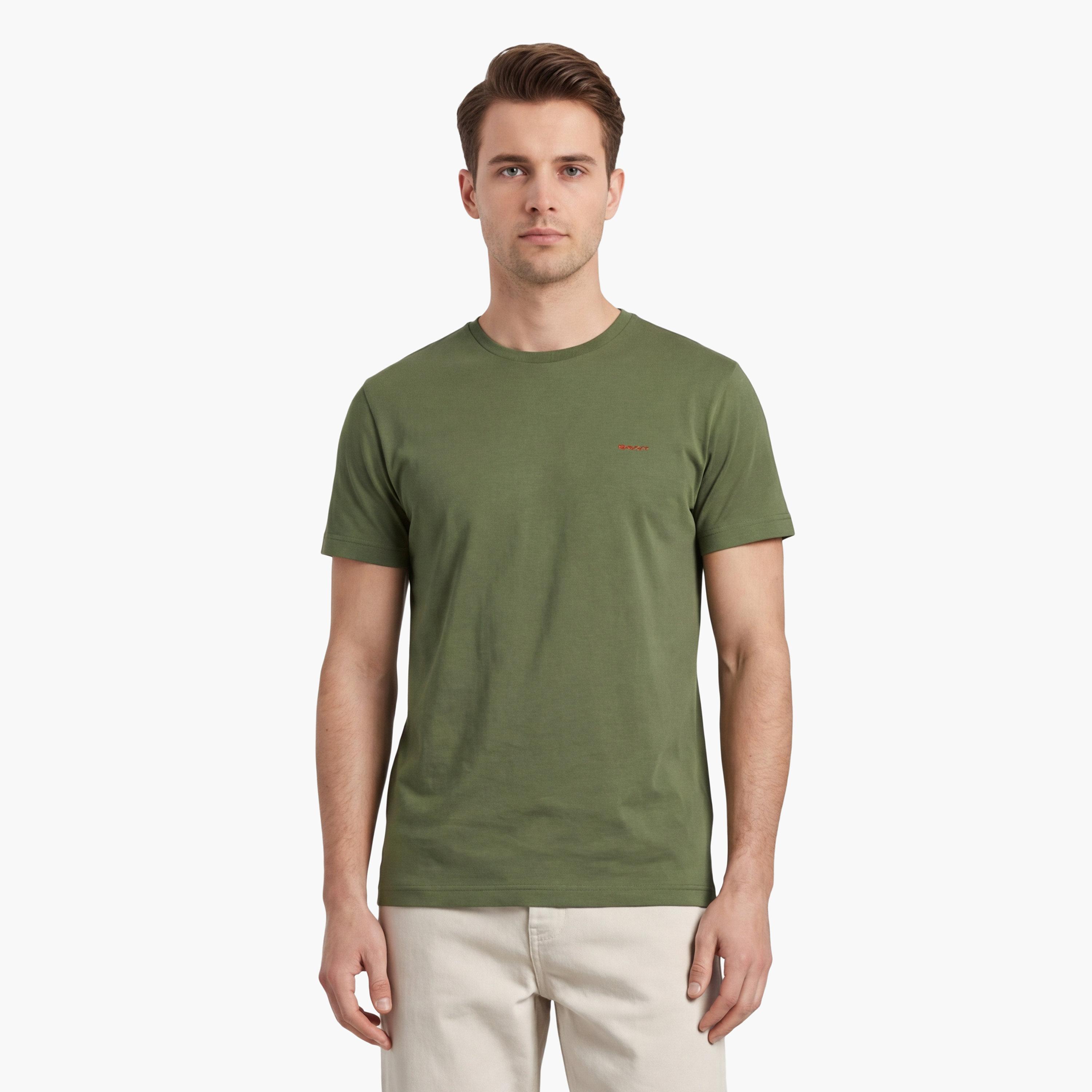 Gant Plain Regular Fit Short Sleeves Crew Neck Men's T-Shirt-men-clothing-tshirtsandpolos-tshirts-image-7