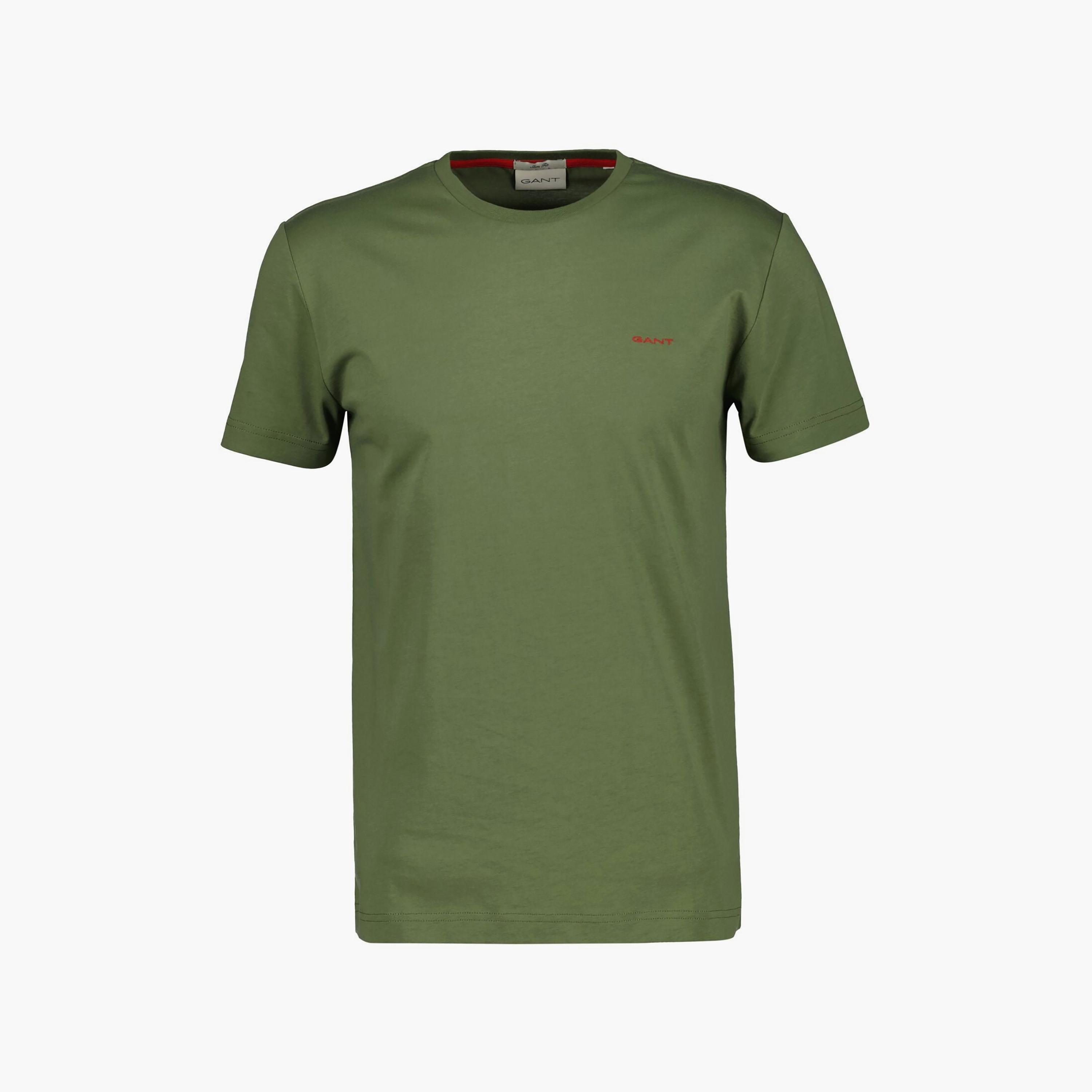 Gant Plain Regular Fit Short Sleeves Crew Neck Men's T-Shirt-men-clothing-tshirtsandpolos-tshirts-image-11