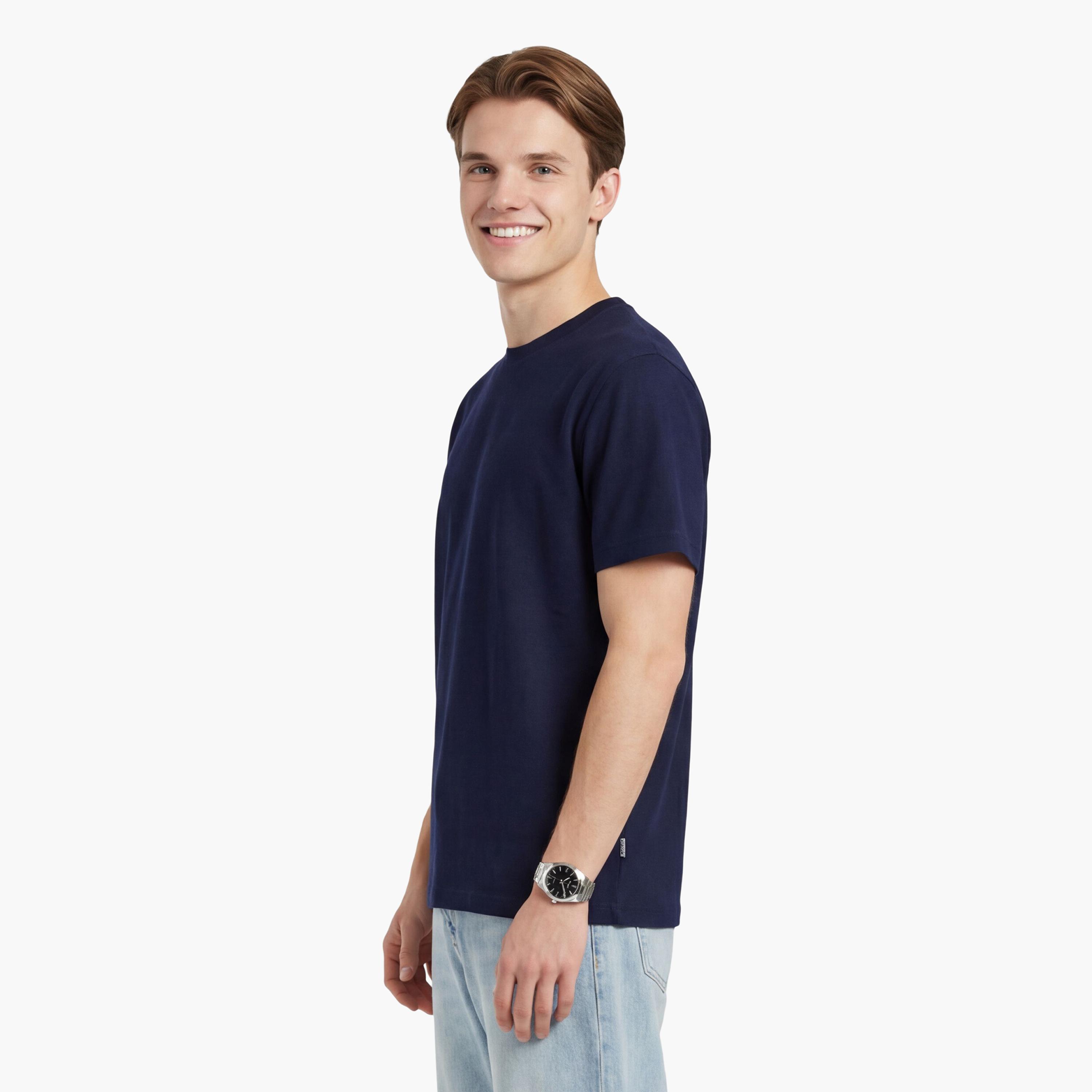 تيشيرت رجالي بياقة دائرية وأكمام قصيرة وسادة من جانت.-men-clothing-tshirtsandpolos-tshirts-image-9