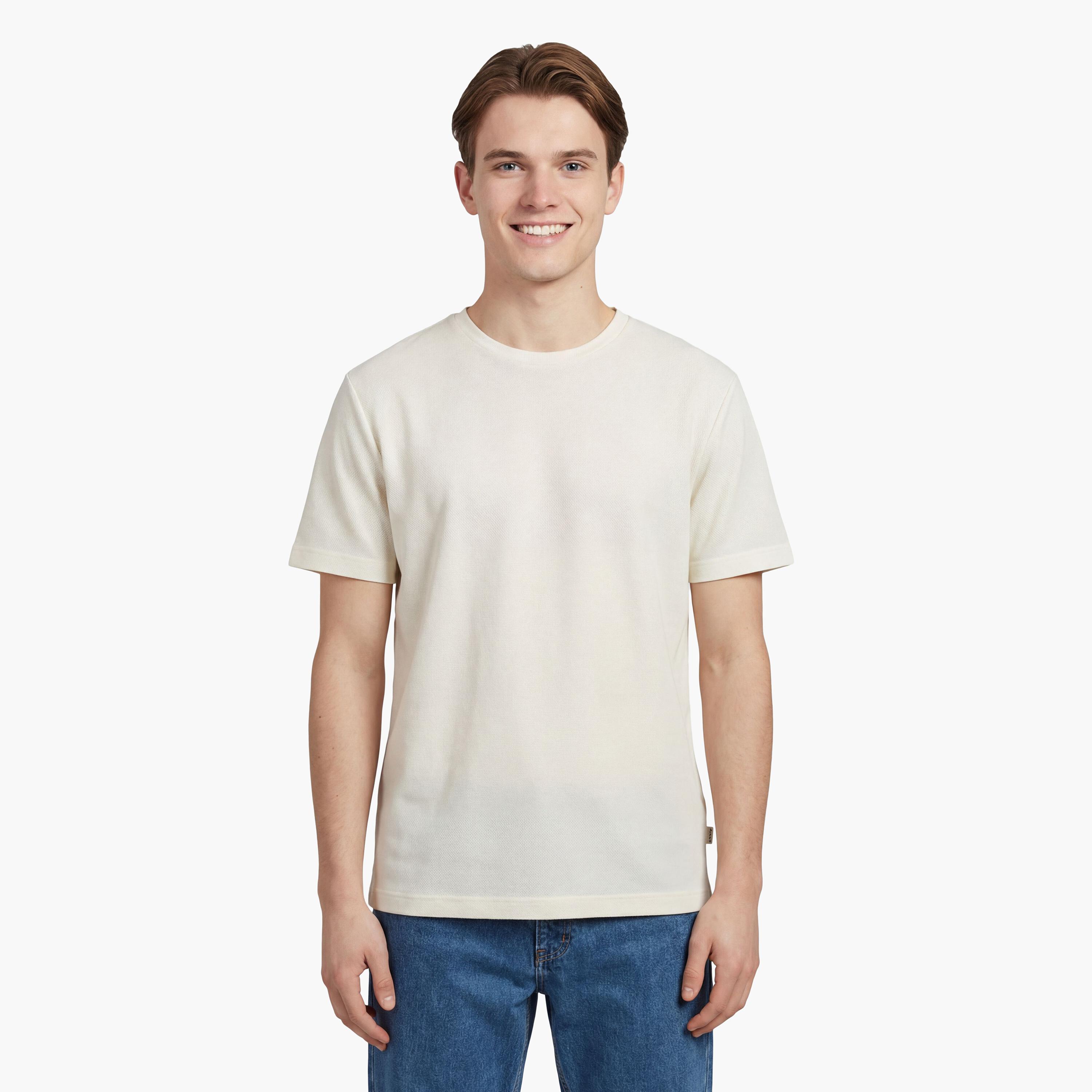 Gant Plain Regular Fit Short Sleeves Crew Neck Men's T-Shirt-men-clothing-tshirtsandpolos-tshirts-image-1