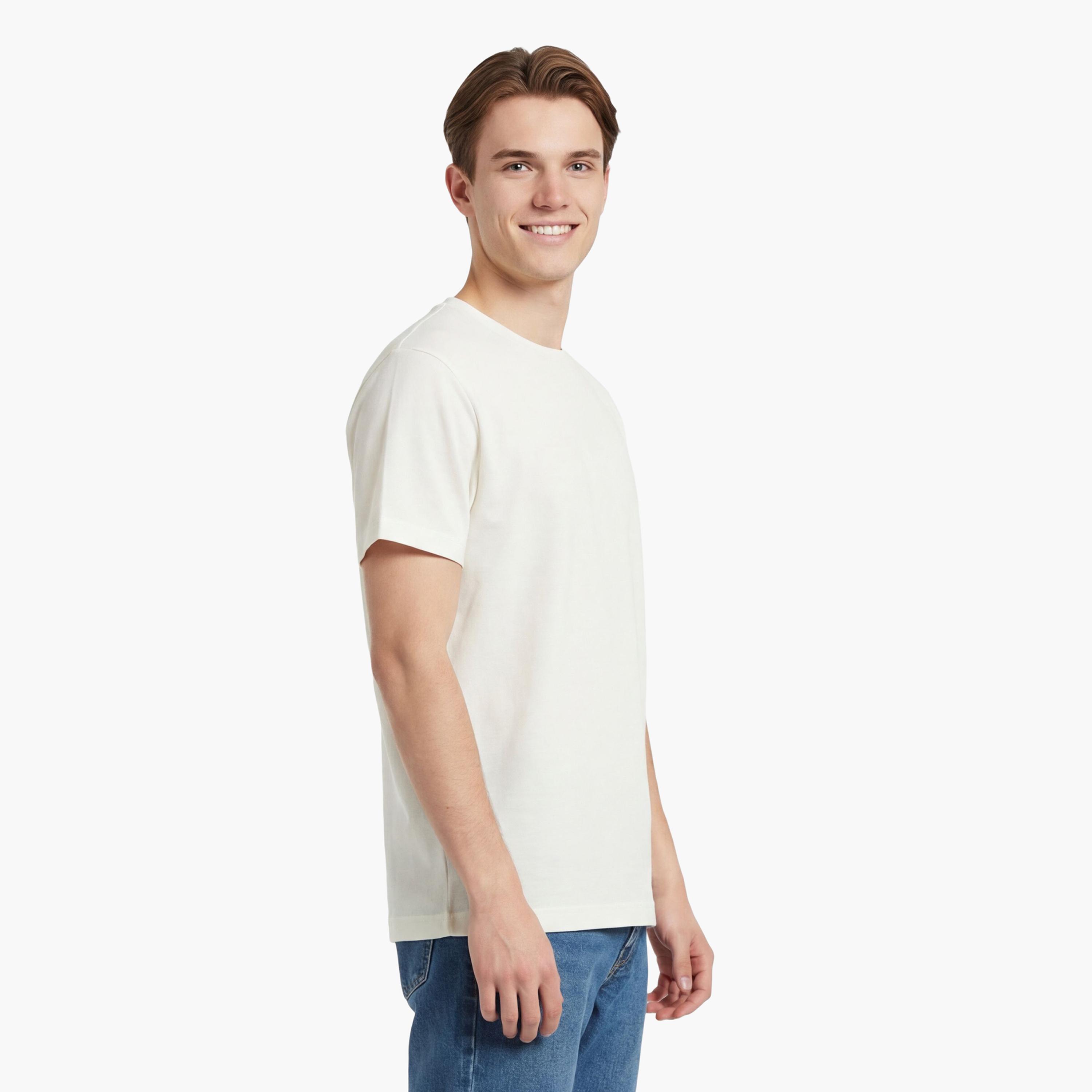 تيشيرت رجالي بياقة دائرية وأكمام قصيرة وسادة من جانت.-men-clothing-tshirtsandpolos-tshirts-image-3