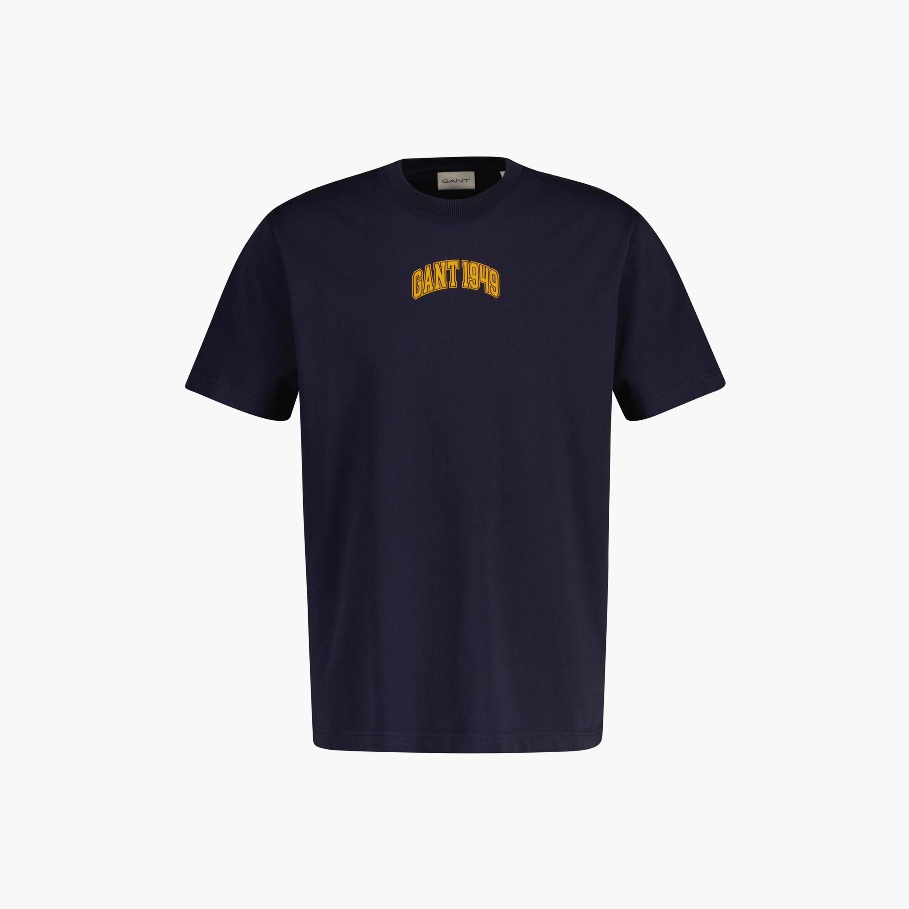 تيشيرت رجالي بياقة دائرية وأكمام قصيرة وطبعة جرافيك من جانت.-men-clothing-tshirtsandpolos-tshirts-image-21
