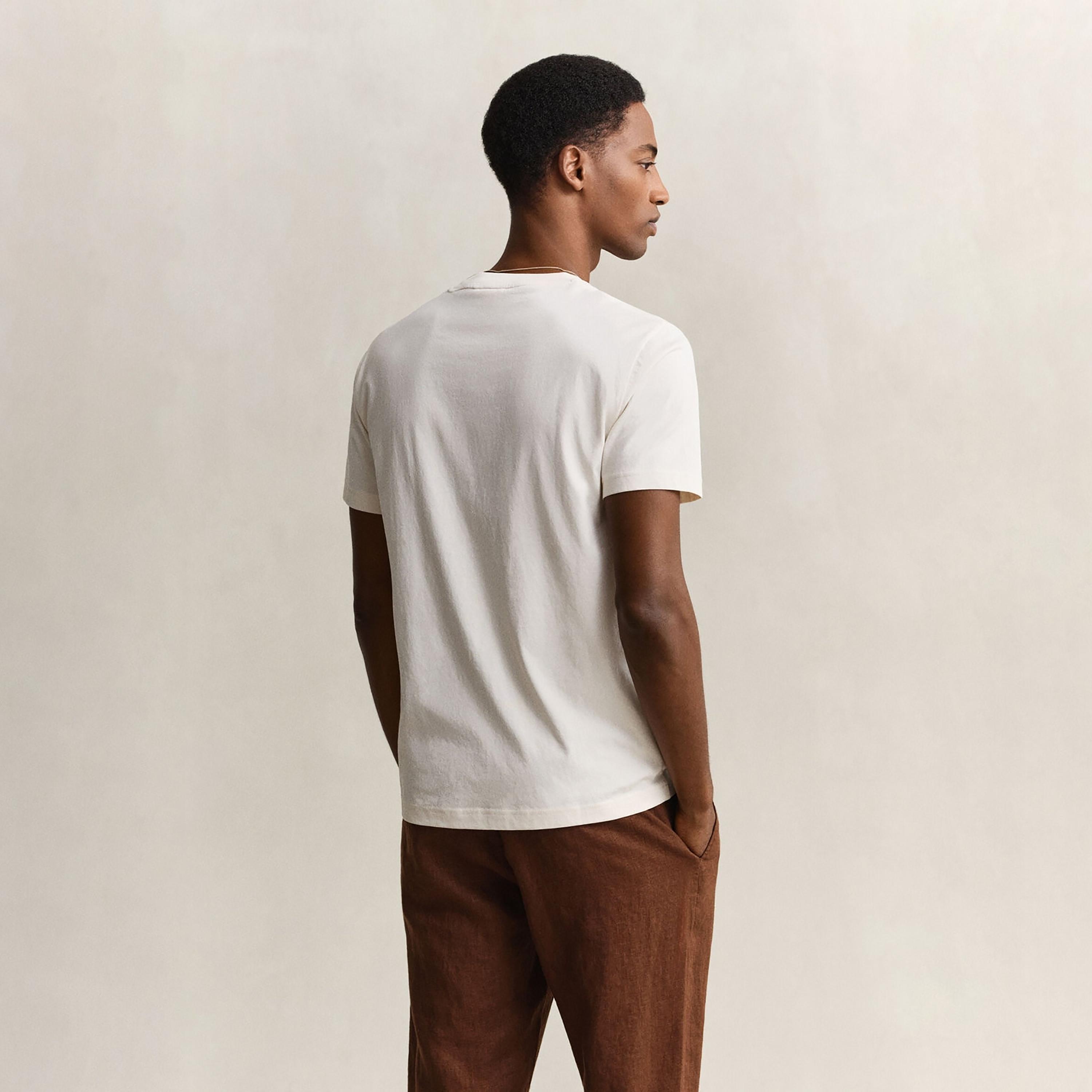 Gant Printed Crew Neck Short Sleeves Men's T-Shirt-men-clothing-tshirtsandpolos-tshirts-image-4