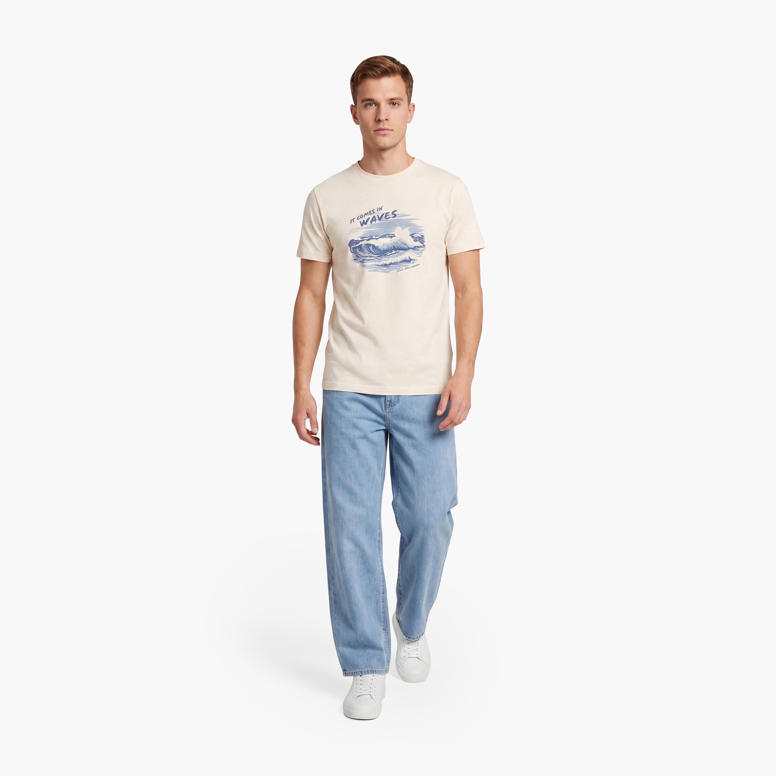 Gant Graphic Regular Fit Short Sleeves Crew Neck Men's T-Shirt-men-clothing-tshirtsandpolos-tshirts-image-2