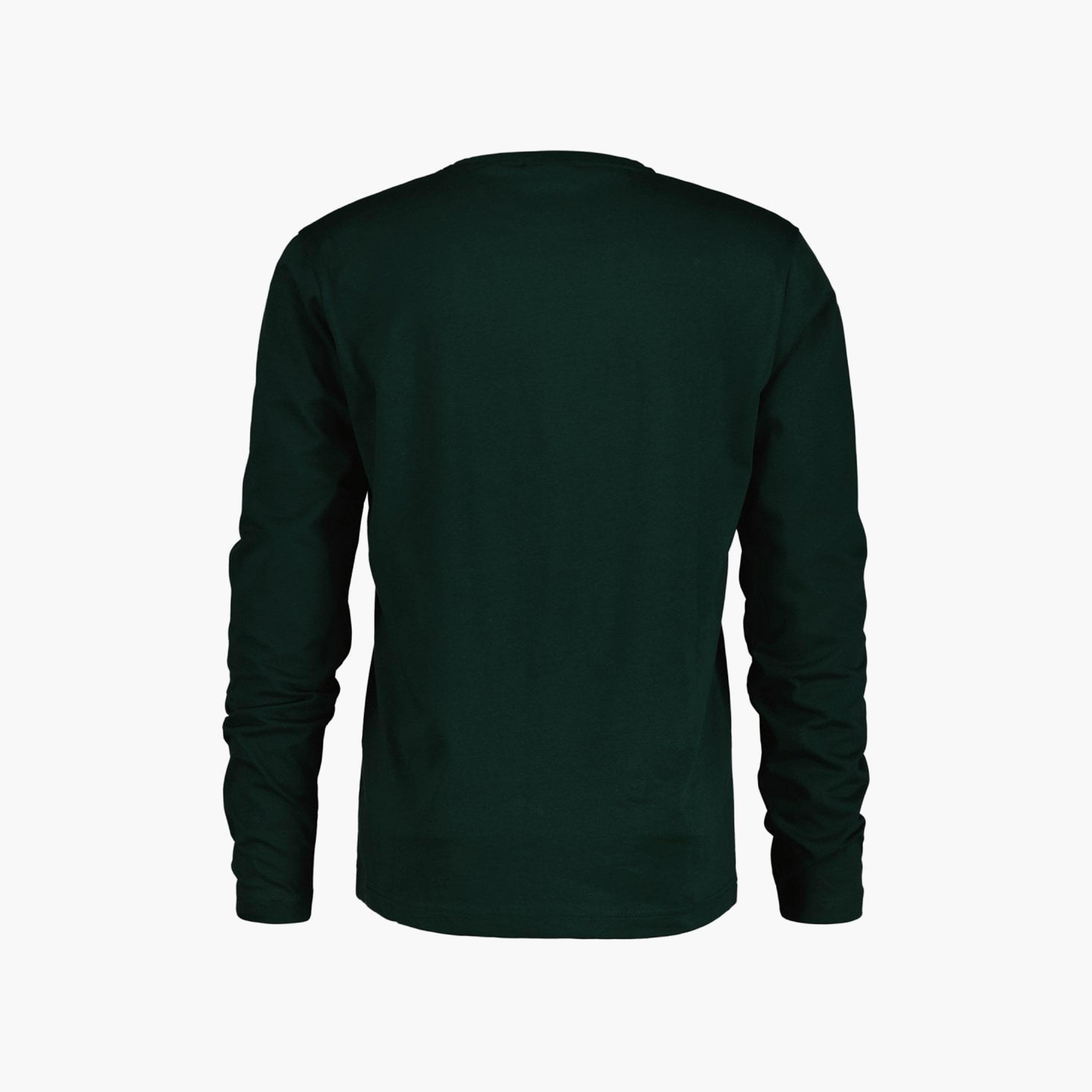 تي-شيرت جانت لوجو التفاصيل بأكمام طويلة وياقة دائرية -men-clothing-tshirtsandpolos-tshirts-image-2