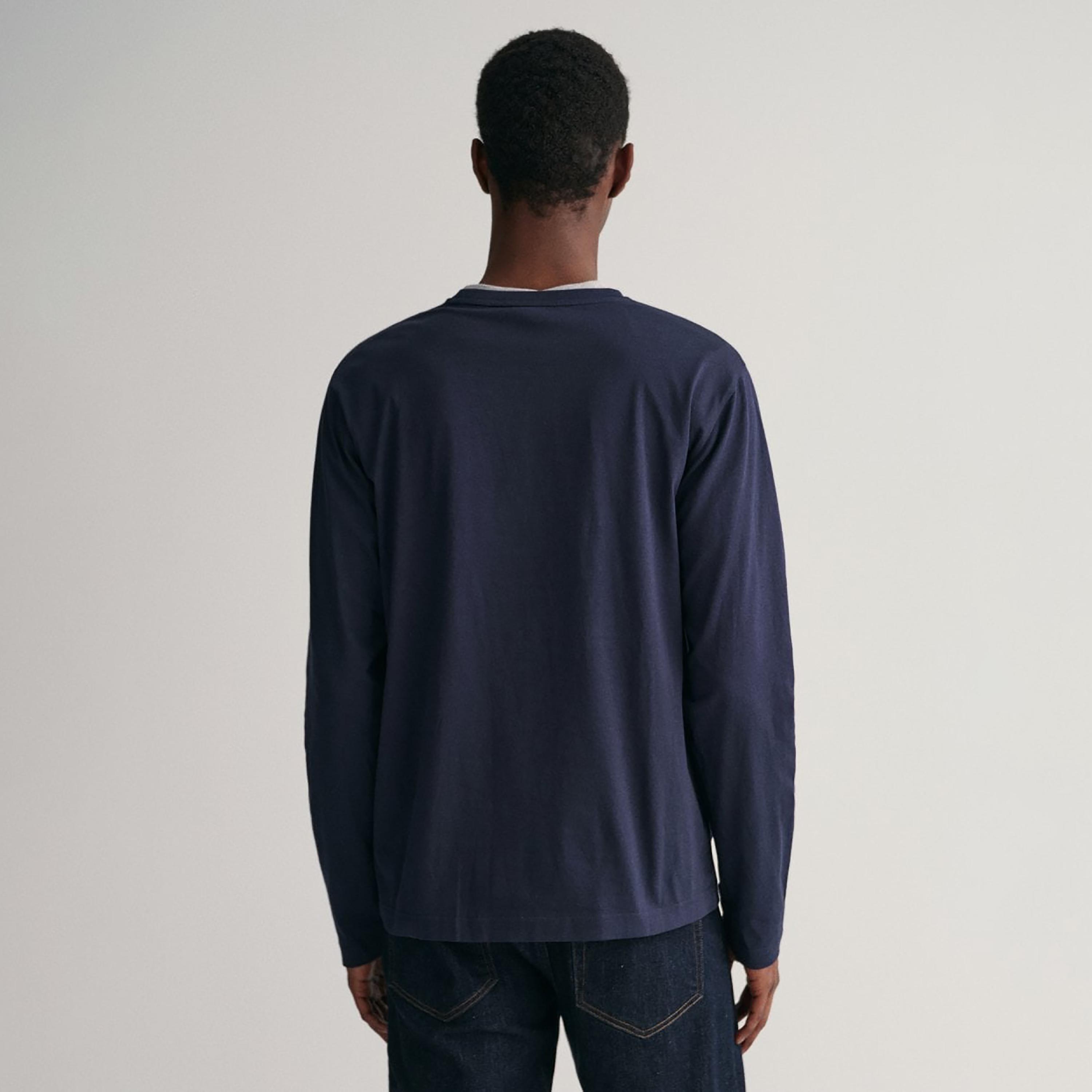 Gant Logo Detail Crew Neck Long Sleeves T-Shirt-men-clothing-tshirtsandpolos-tshirts-image-3