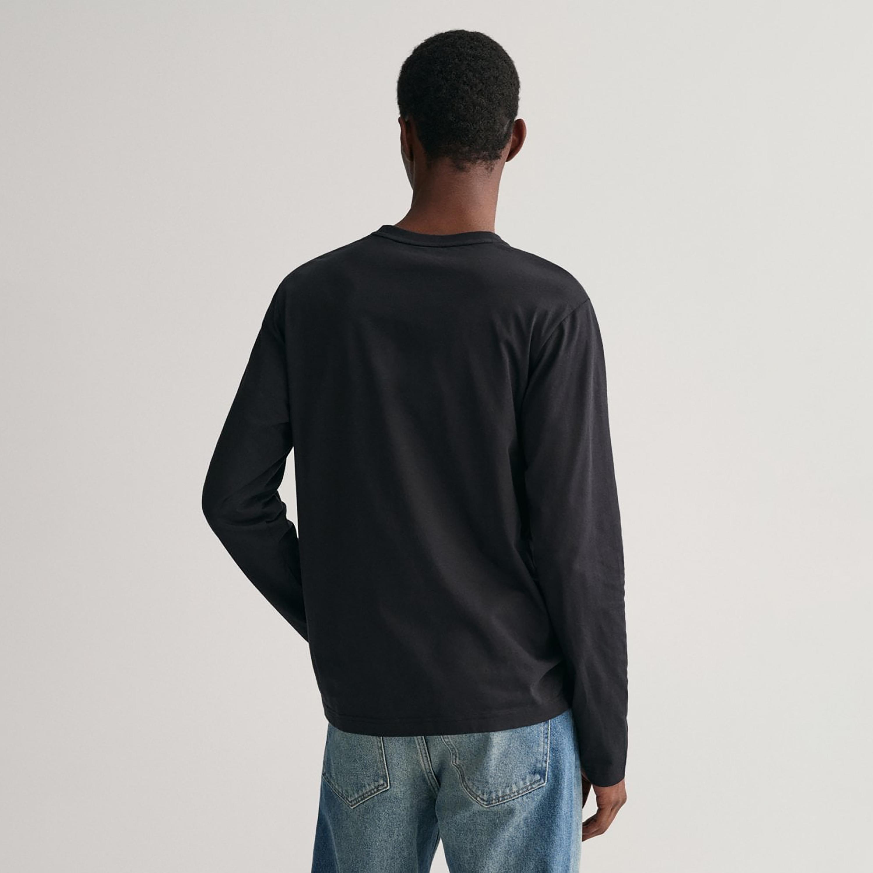 Gant Shield Regular Fit Long Sleeves Crew Neck Men's T-Shirt-men-clothing-tshirtsandpolos-tshirts-image-3