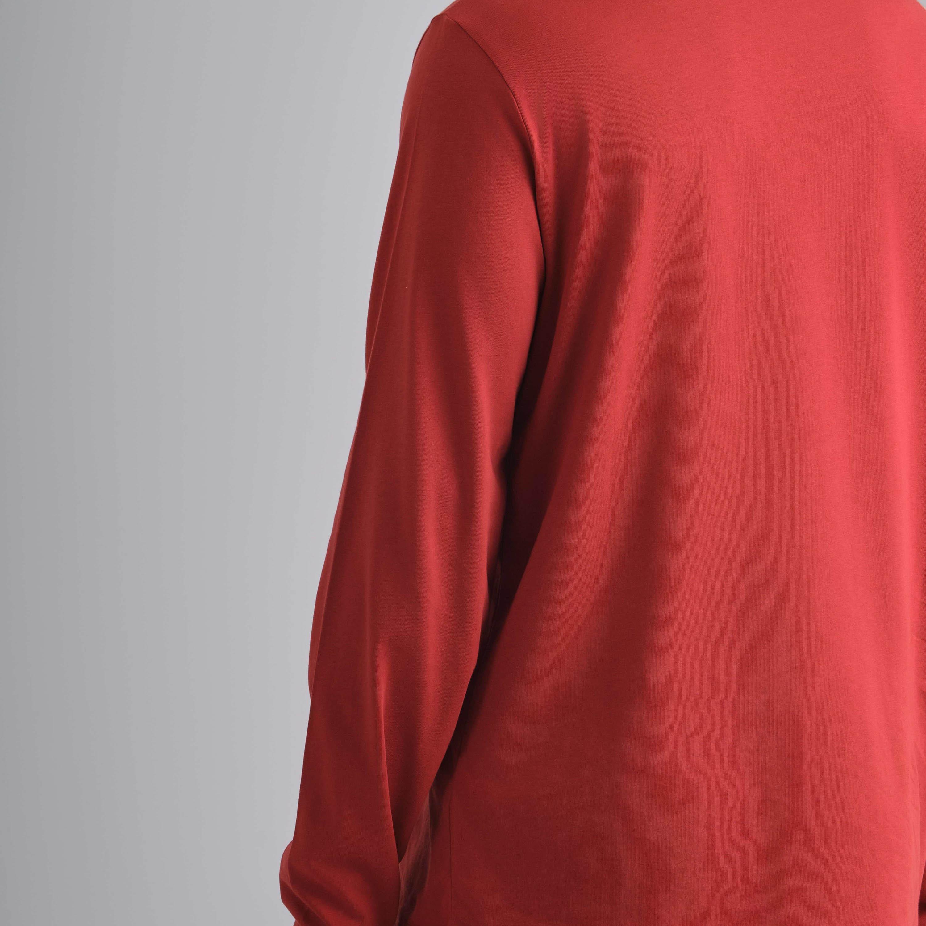 تي شيرت رجالي سادة بياقة دائرية وأكمام طويلة من غانت-men-clothing-tshirtsandpolos-tshirts-image-4
