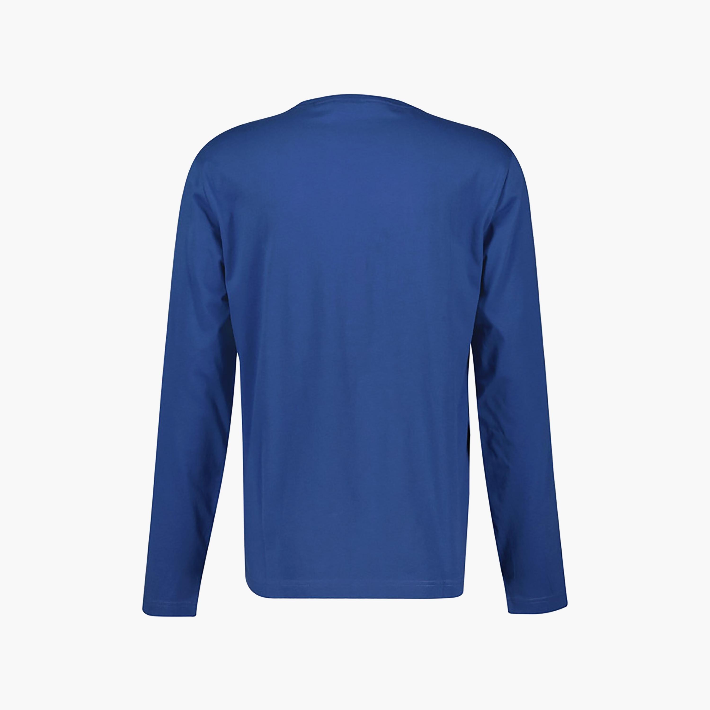 تي شيرت رجالي سادة بياقة دائرية وأكمام طويلة من غانت-men-clothing-tshirtsandpolos-tshirts-image-2