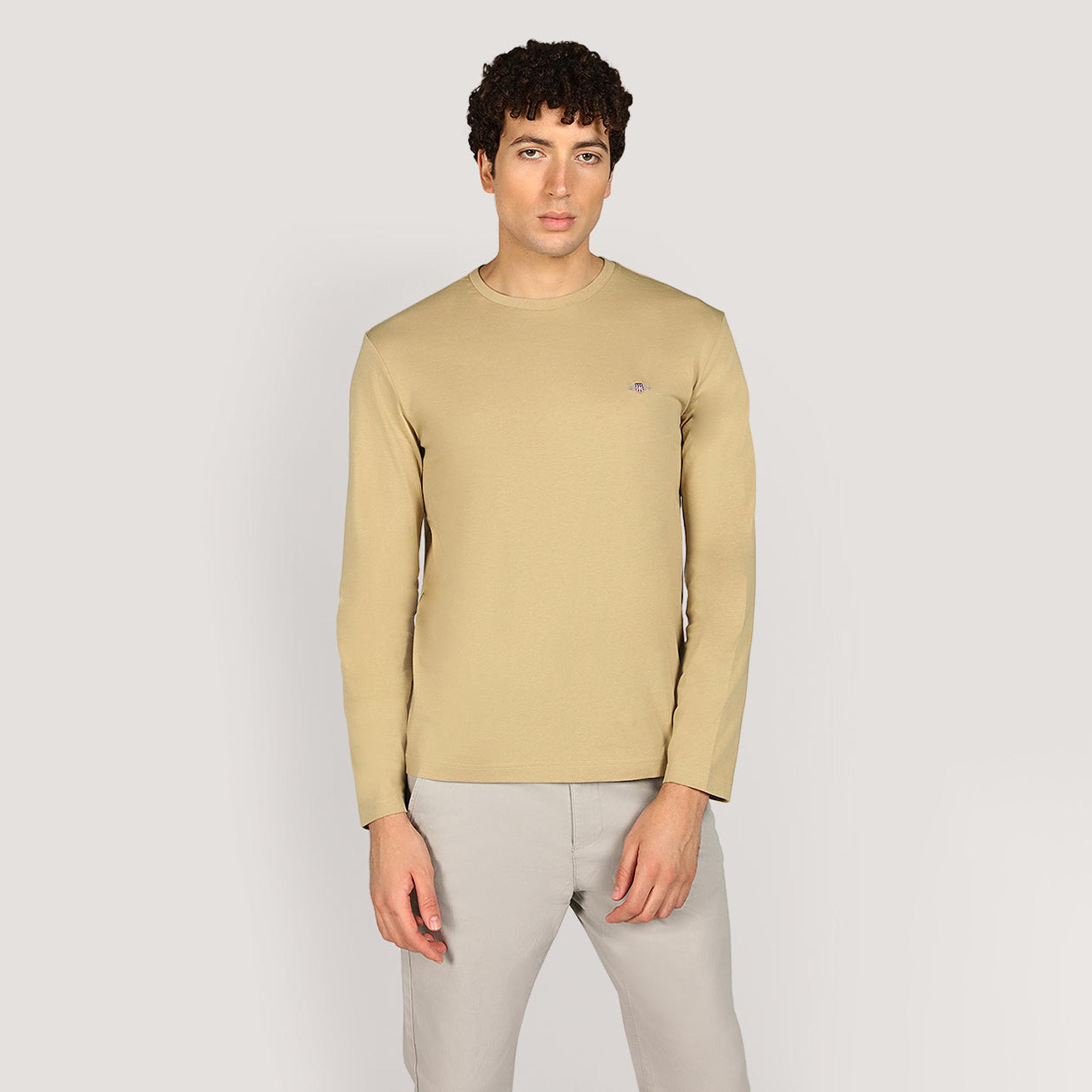 تيشيرت رجالي بياقة دائرية وأكمام طويلة، سادة من جانت-men-clothing-tshirtsandpolos-tshirts-image-5