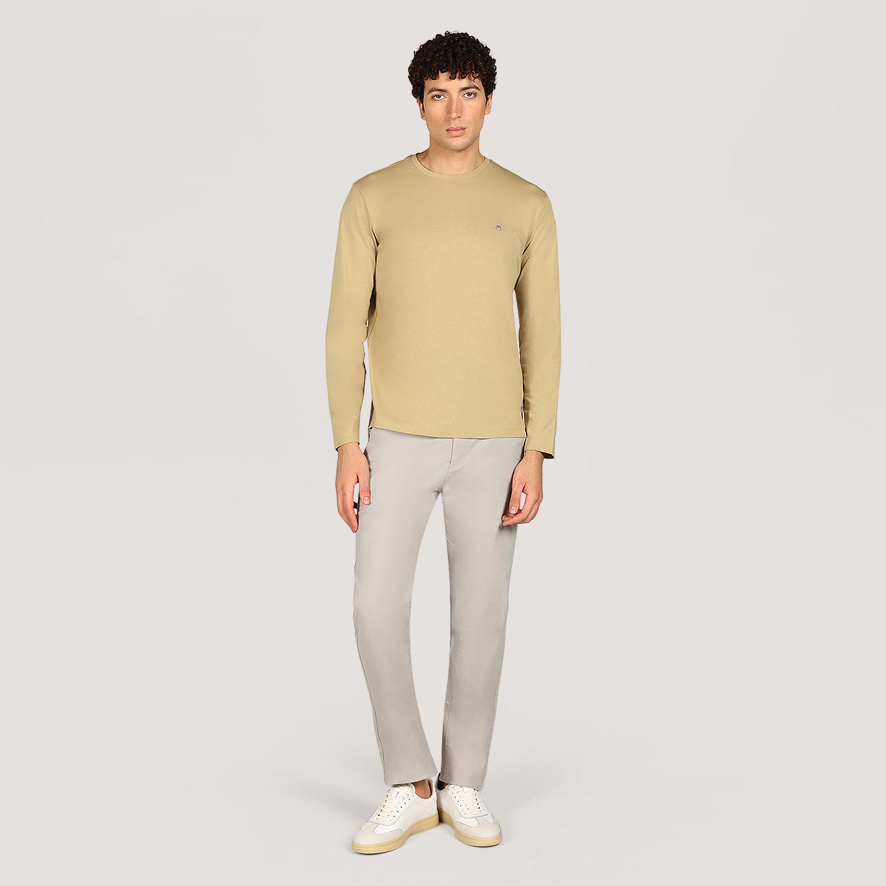تيشيرت رجالي بياقة دائرية وأكمام طويلة، سادة من جانت-men-clothing-tshirtsandpolos-tshirts-image-6