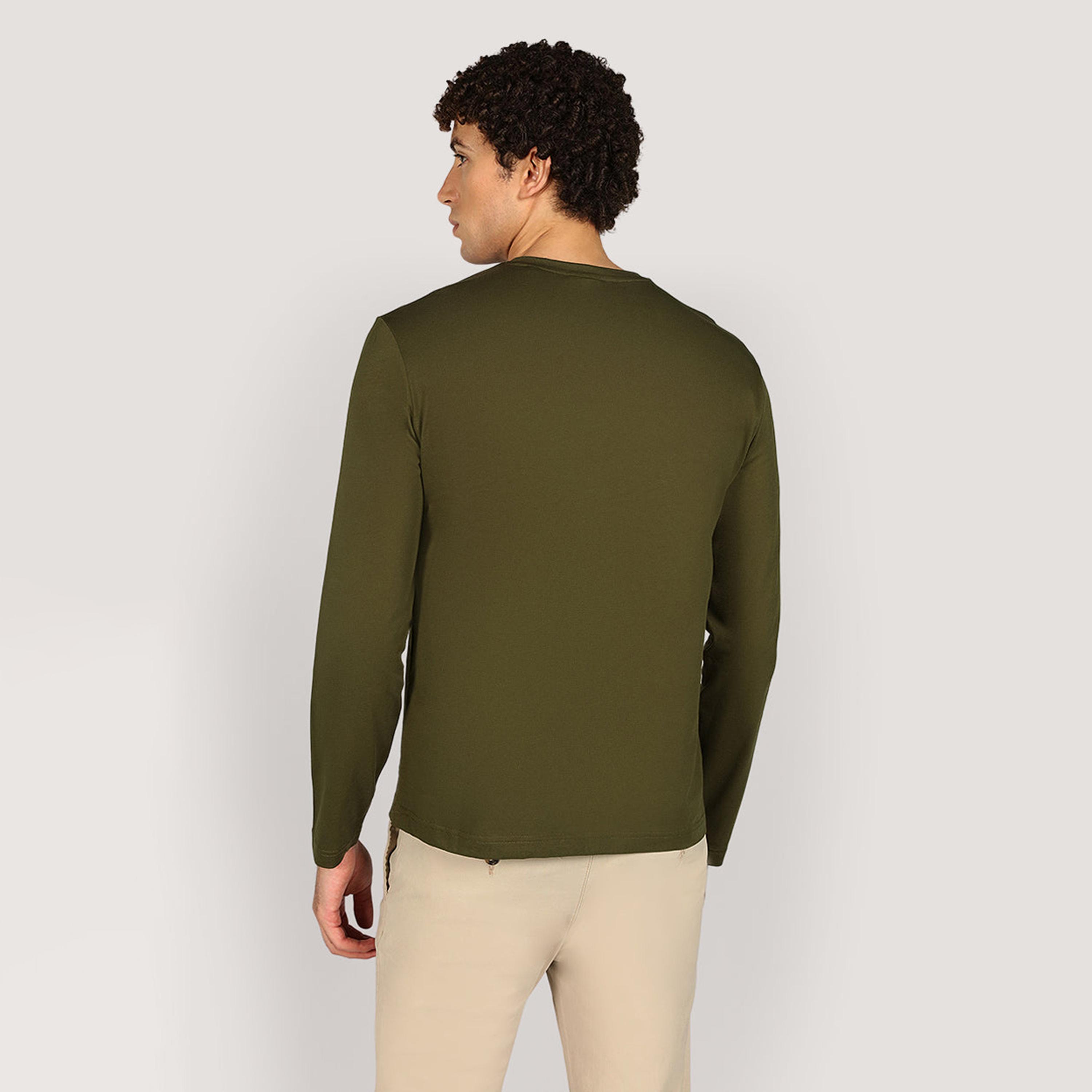Gant Plain Regular Fit Long Sleeves Crew Neck Men's T-Shirt-men-clothing-tshirtsandpolos-tshirts-image-4
