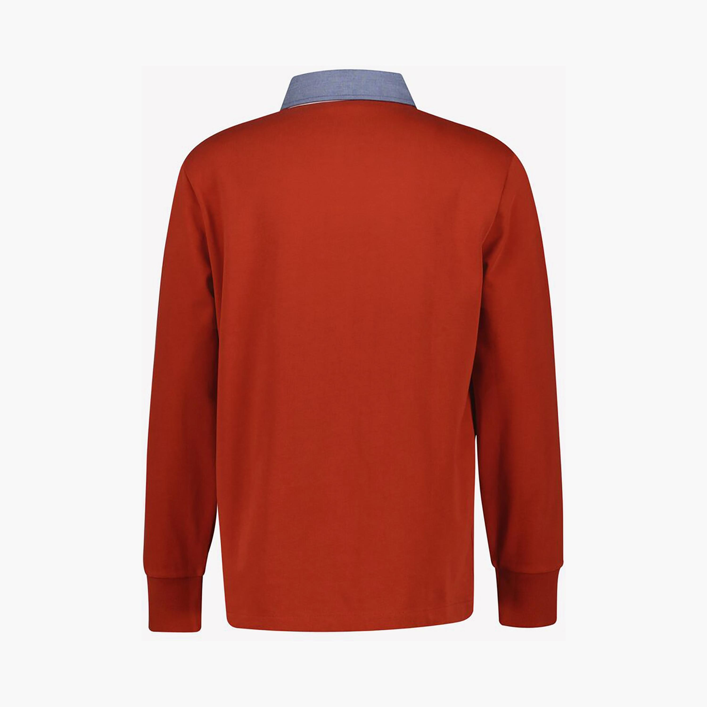 سترة شامبراي روجر للرجال بياقة عادية وأكمام طويلة من غانت-men-clothing-tshirtsandpolos-tshirts-image-10