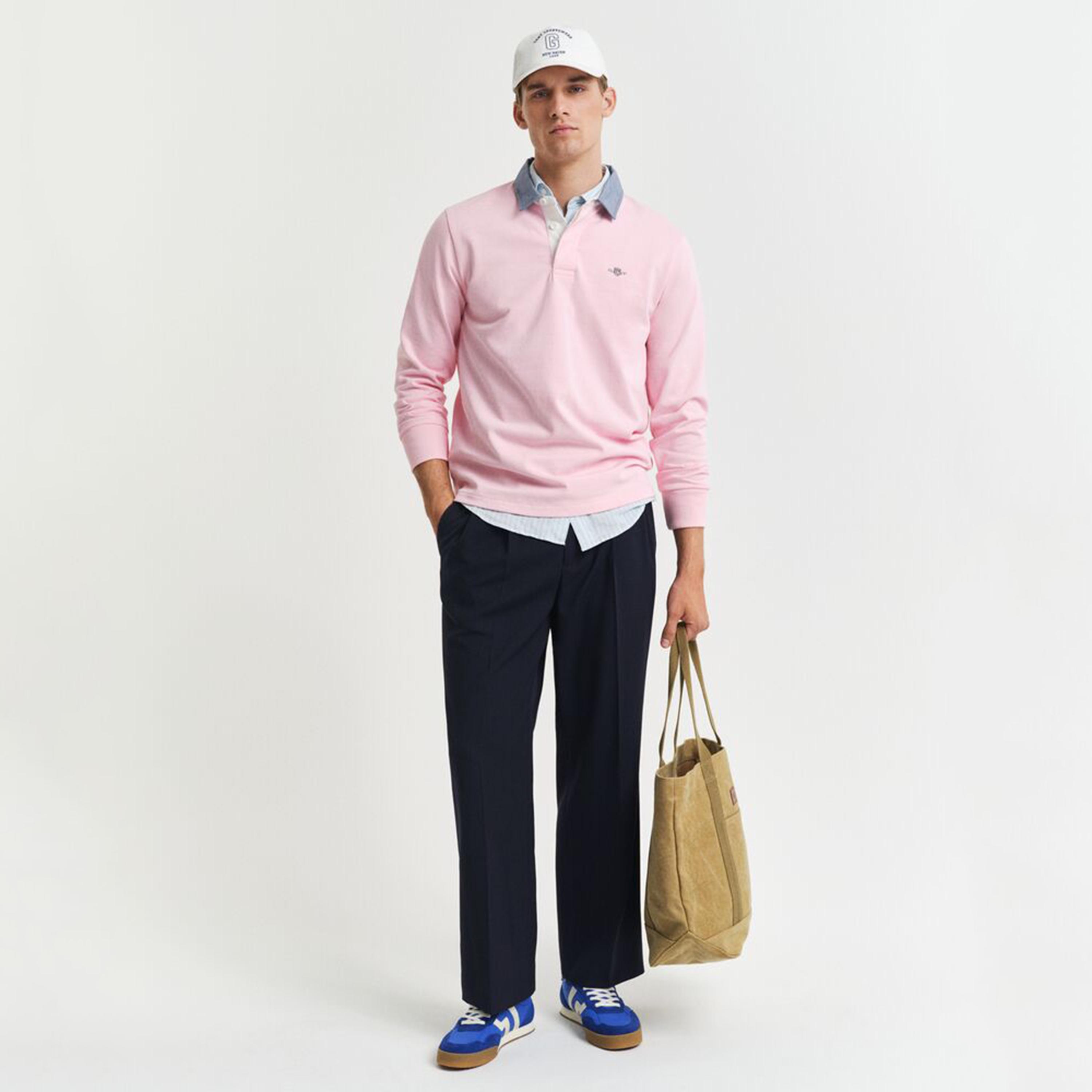 Gant Plain Collared Long Sleeves Men's Rugger T-Shirt-men-clothing-tshirtsandpolos-polos-image-4