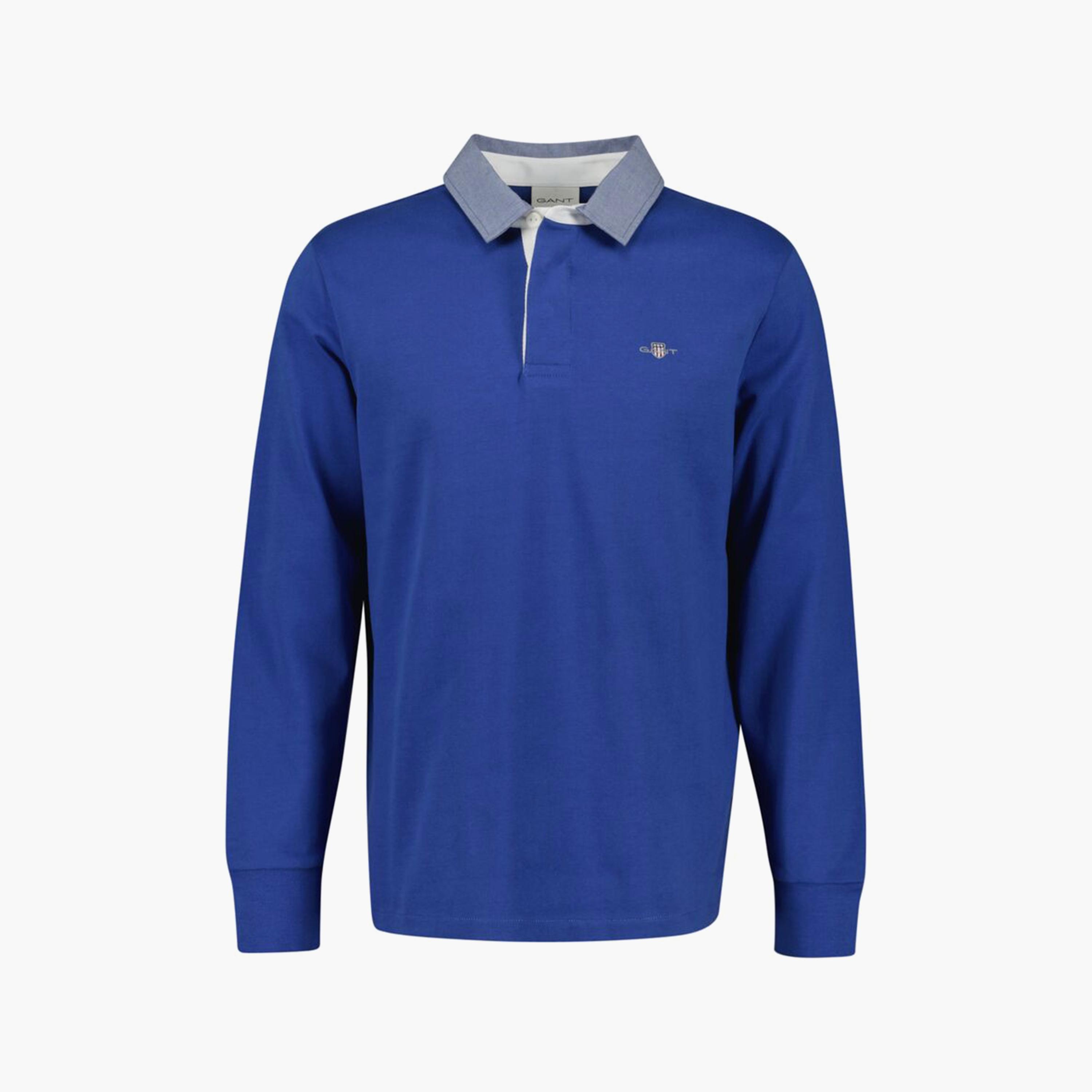 Gant Plain Collared Long Sleeves Men's Rugger T-Shirt-men-clothing-tshirtsandpolos-polos-image-1