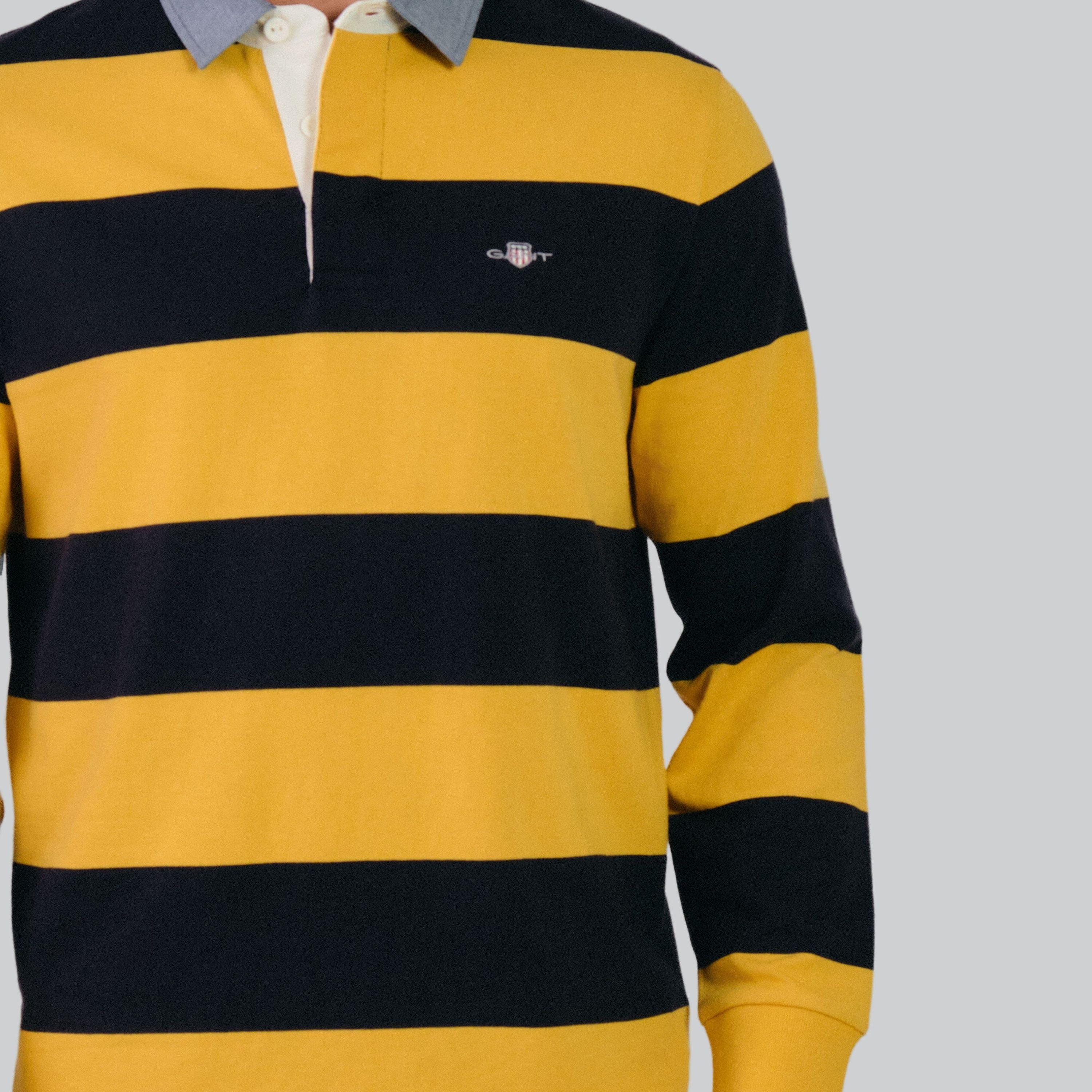 Gant Striped Collared Long Sleeves Men's Chambray Rugger-men-clothing-tshirtsandpolos-tshirts-image-14