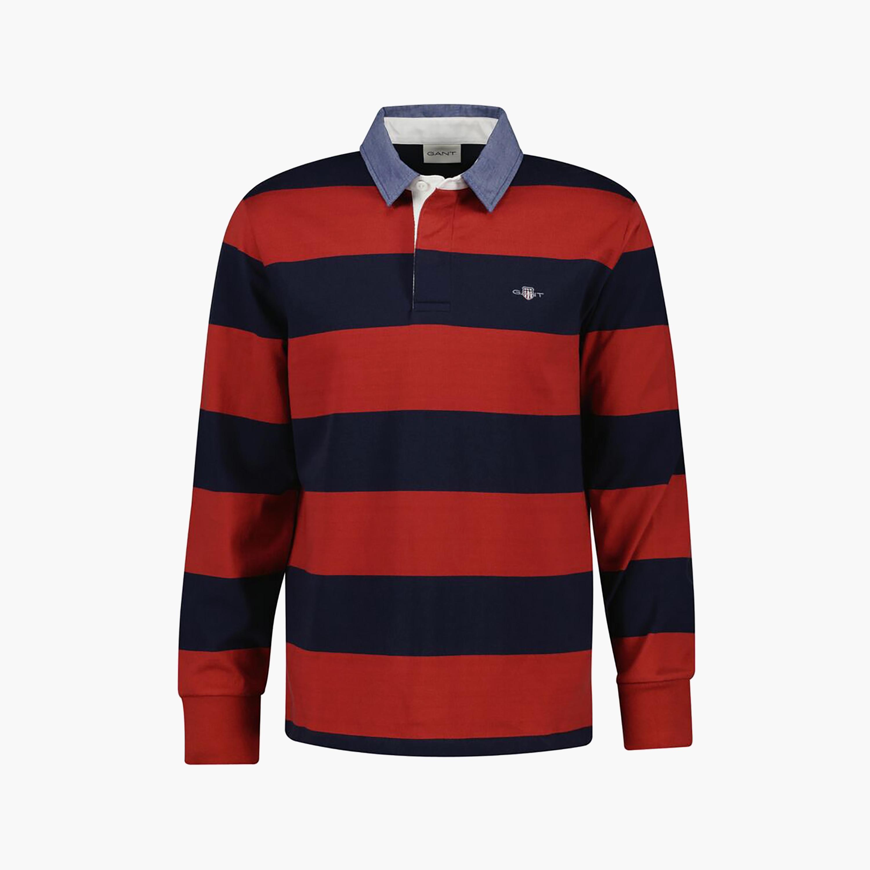 Gant Striped Collared Long Sleeves Men's Chambray Rugger-men-clothing-tshirtsandpolos-tshirts-image-10