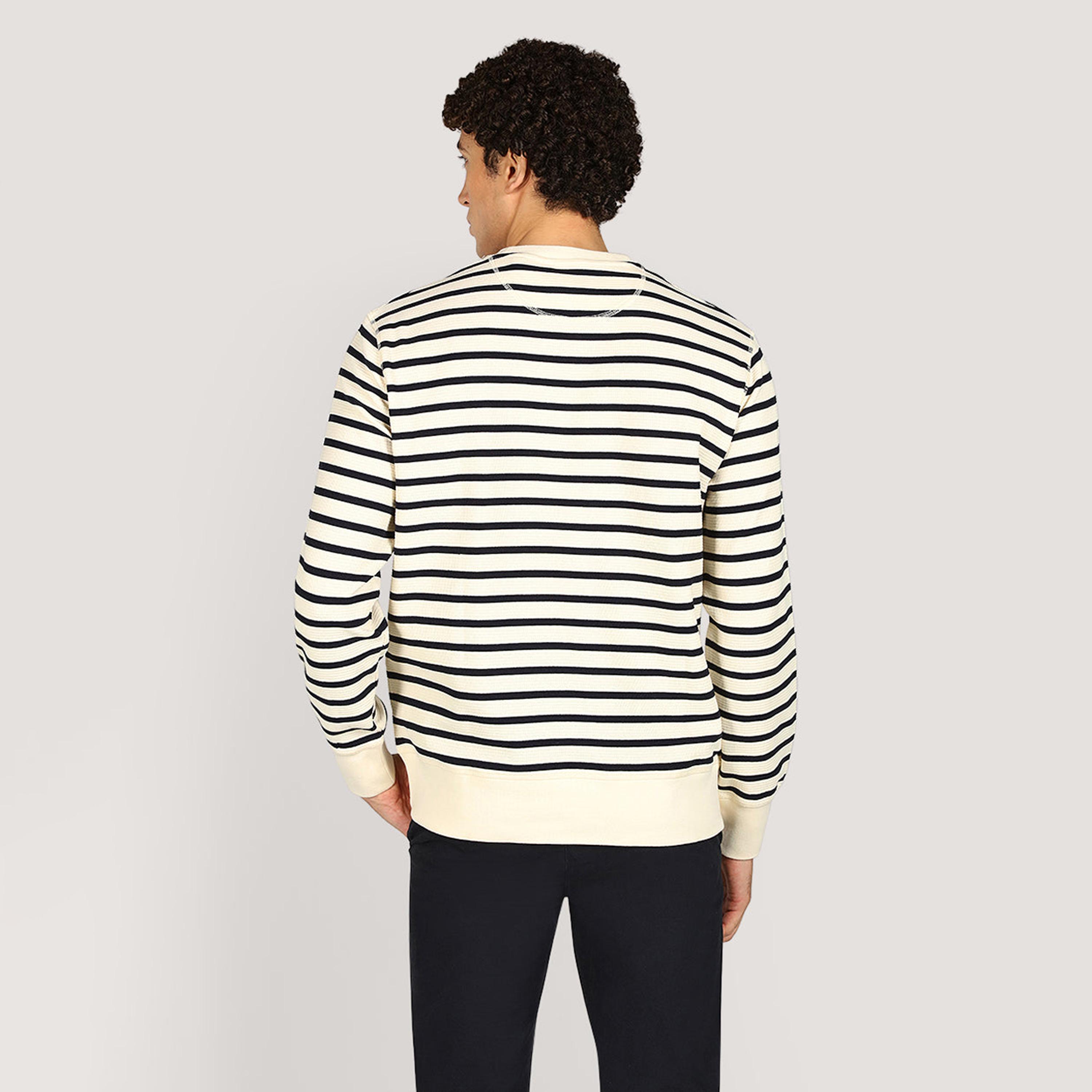 Gant Striped Round Neck Long Sleeves Men's Pullover-men-clothing-sweatersandpullovers-image-4