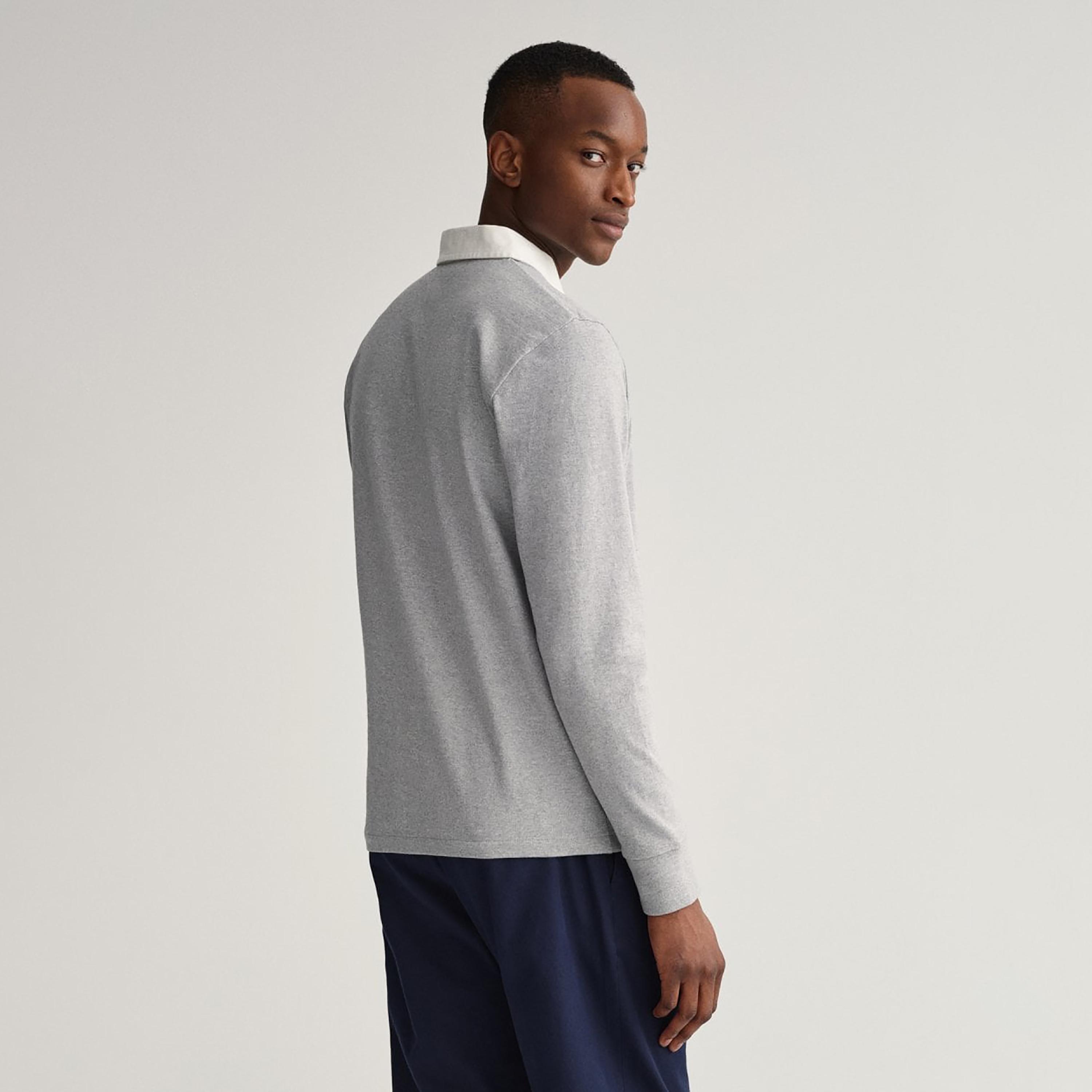 تي-شيرت بولو من جانت لوجو التفاصيل بأكمام طويلة وياقة-men-clothing-tshirtsandpolos-polos-image-4