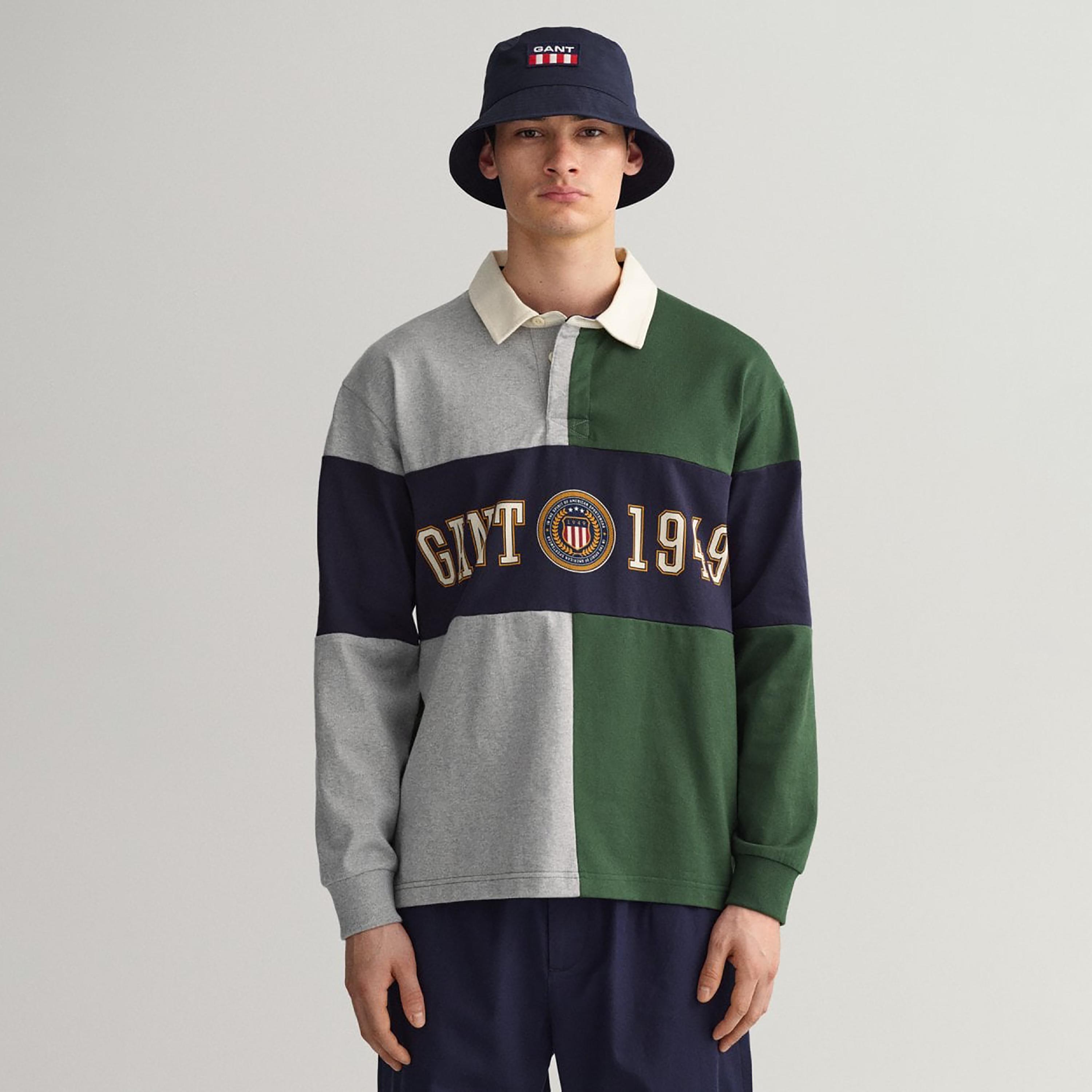 Gant Colour Block Collared Long Sleeves Polo T-Shirt-men-clothing-tshirtsandpolos-polos-image-1