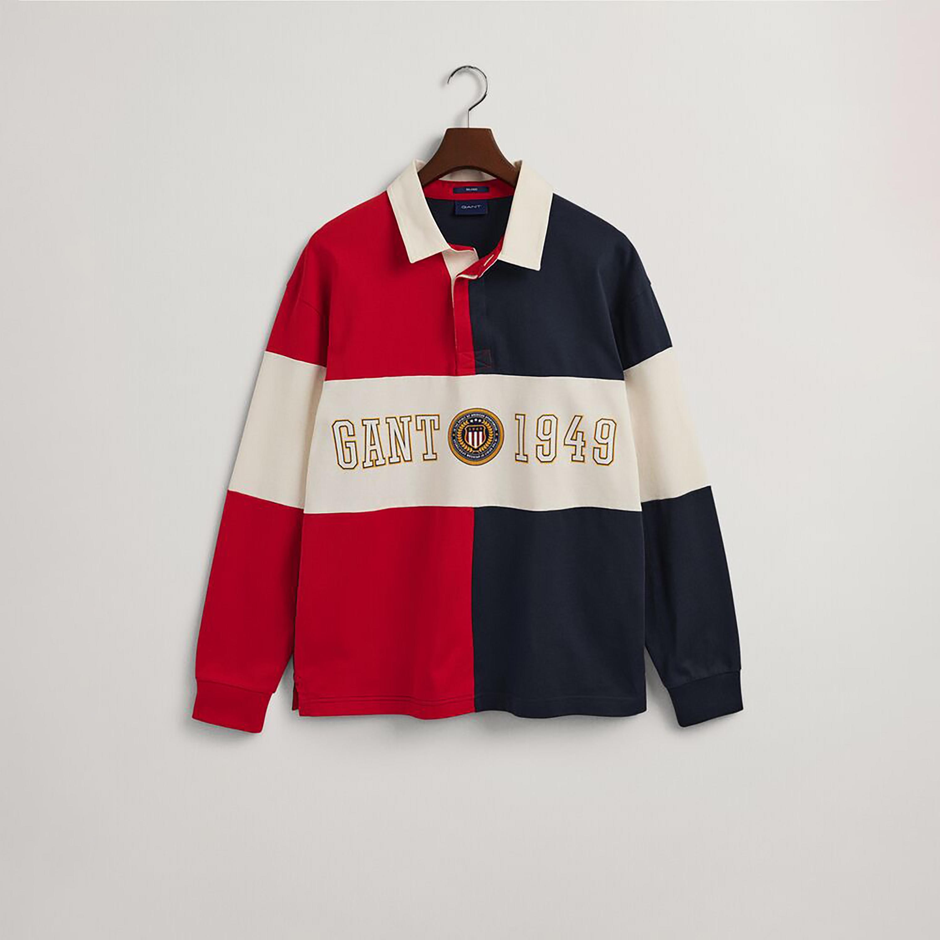 Gant Color Blocked Collared Long Sleeves Men's Rugger-men-clothing-tshirtsandpolos-tshirts-image-1