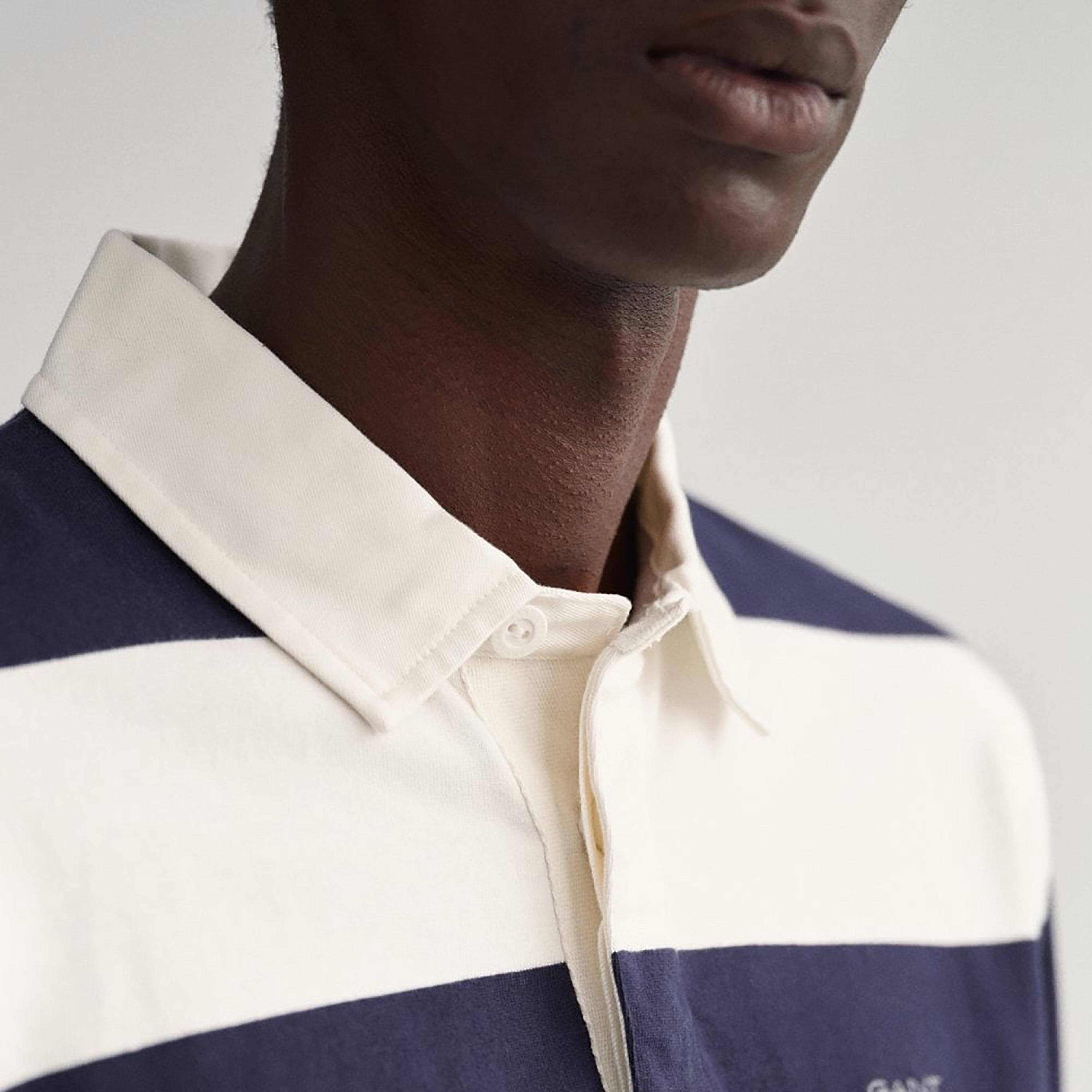 تي-شيرت بولو متباينة الألوان من جانت بأكمام طويلة وياقة-men-clothing-tshirtsandpolos-polos-image-3