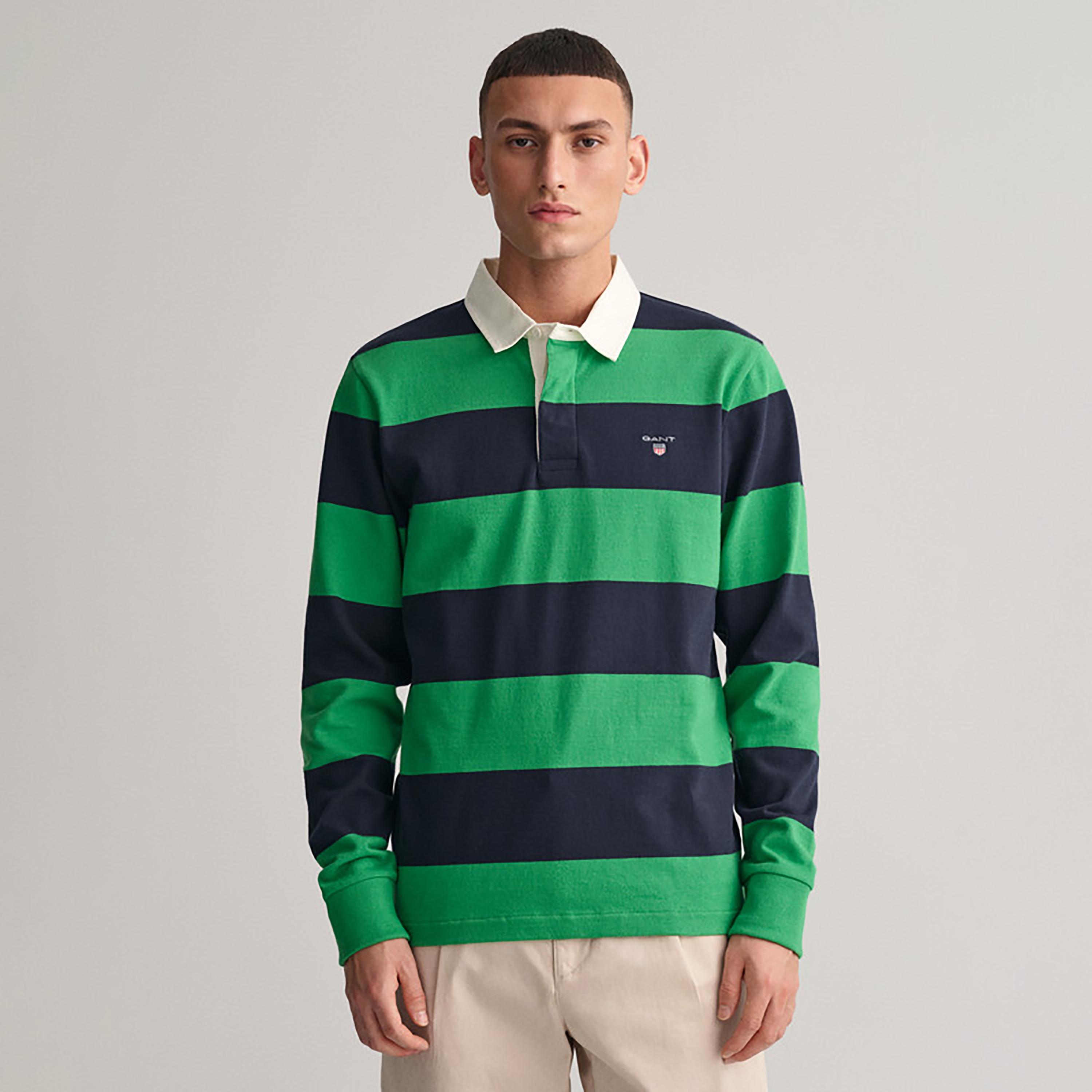 Gant Colour Block Collared Long Sleeves Polo T-Shirt-men-clothing-tshirtsandpolos-polos-image-1