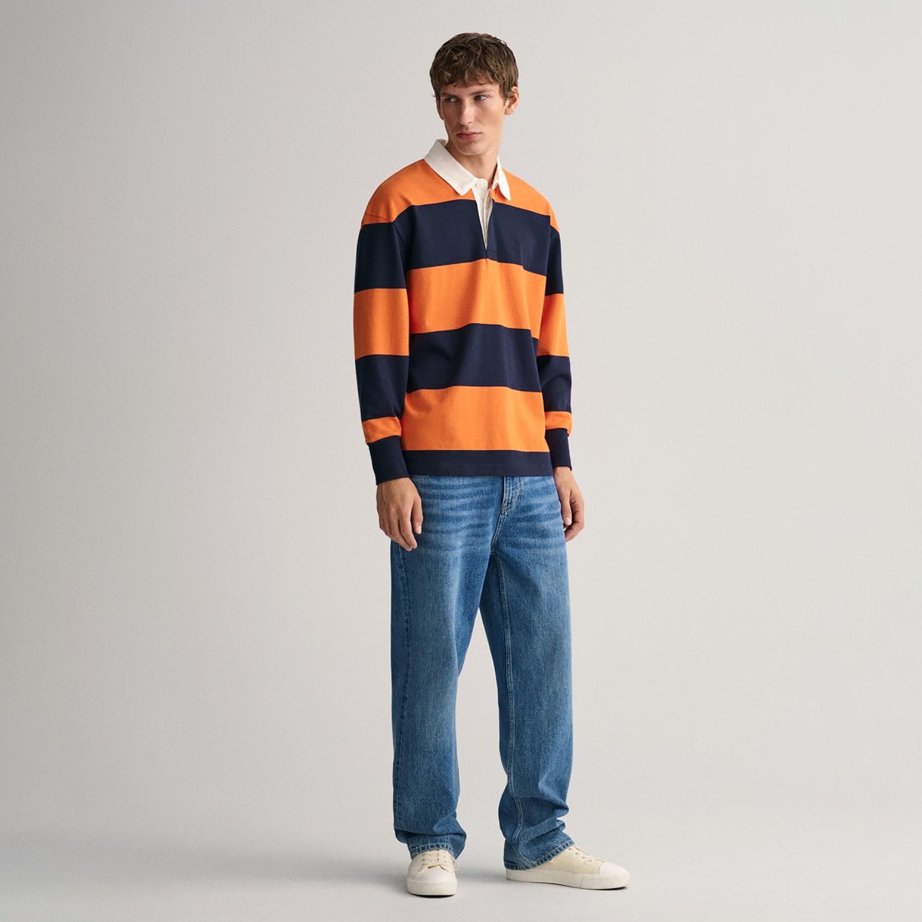 Gant Colour Block Collared Long Sleeves Polo T-Shirt-men-clothing-tshirtsandpolos-polos-image-2