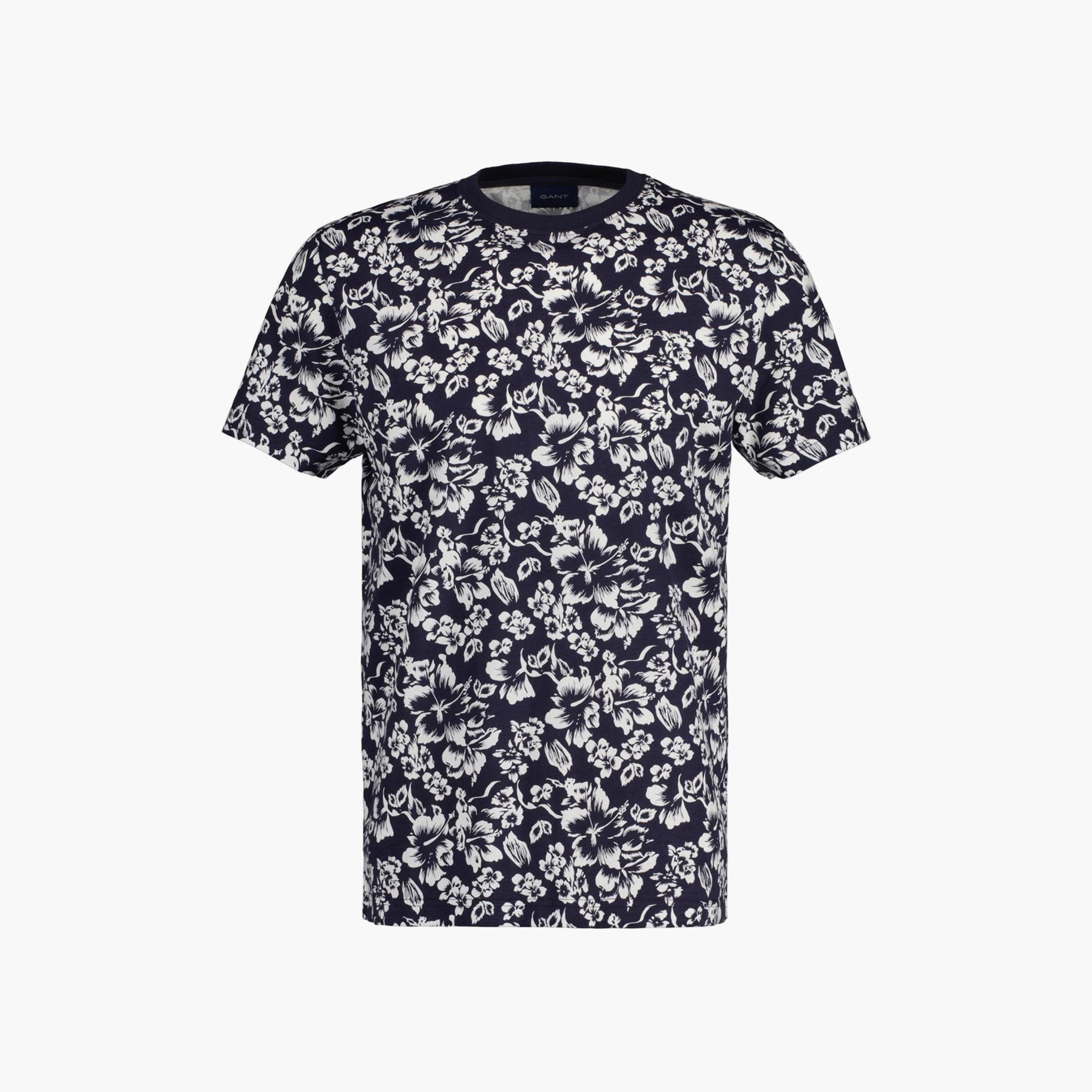  تي-شيرت من جانت الأزهار الدائرية الرقبة قصيرة الأكمام-men-clothing-tshirtsandpolos-tshirts-image-1