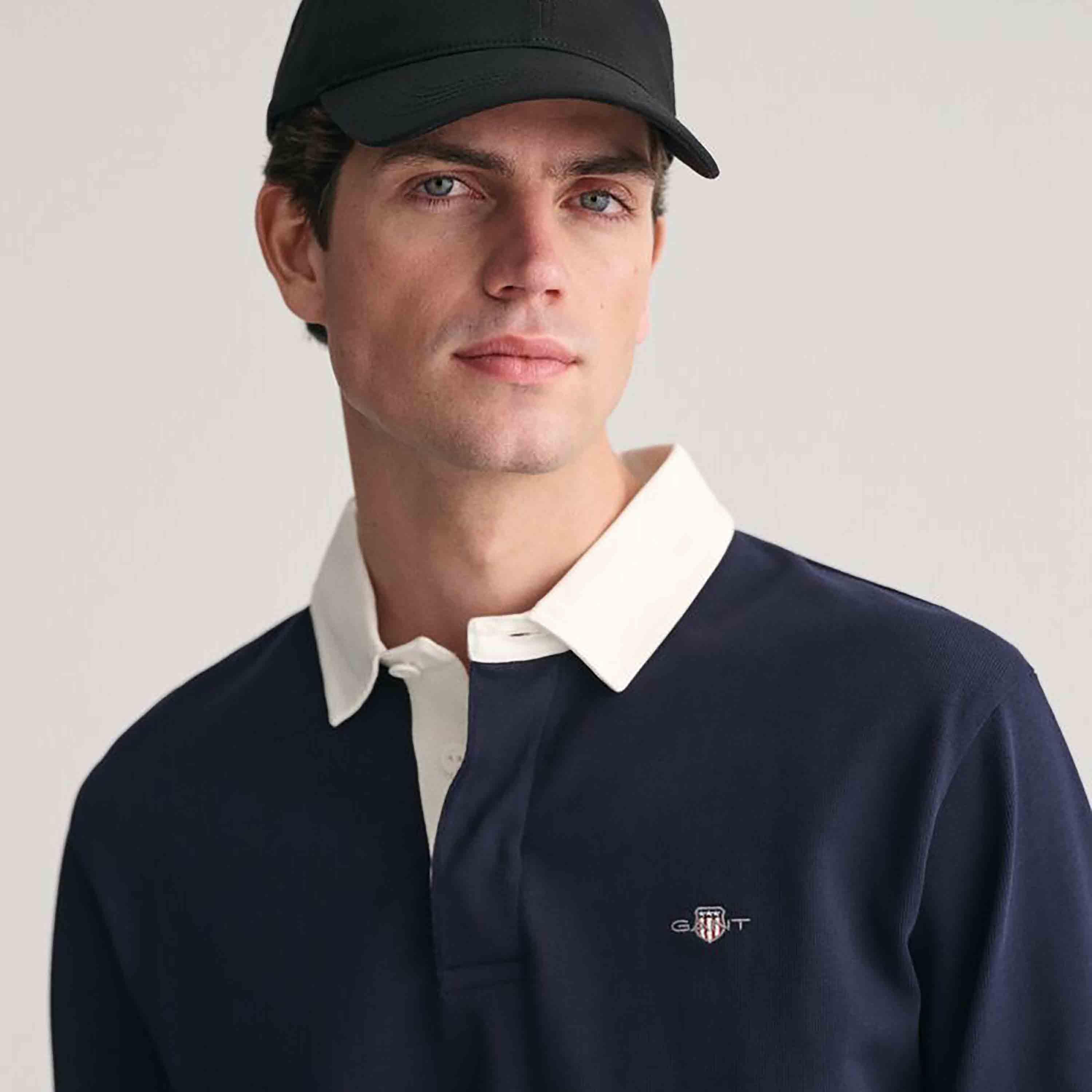 Gant Plain Collared Long Sleeves Men's Rugger-men-clothing-tshirtsandpolos-tshirts-image-3