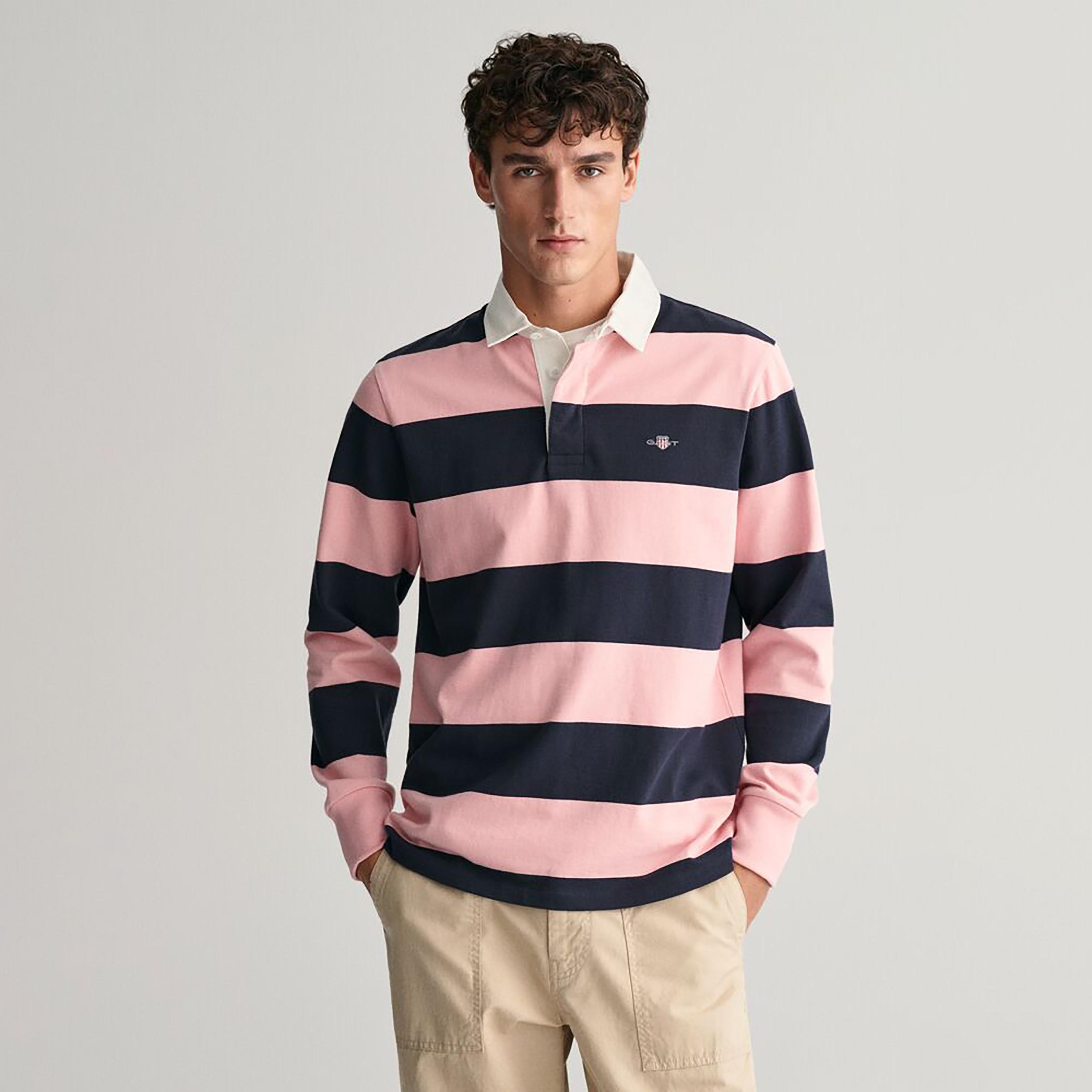 Gant Collared Long Sleeves Shield Barstriped Heavy Rugger Polo T-Shirt-men-clothing-tshirtsandpolos-polos-image-9