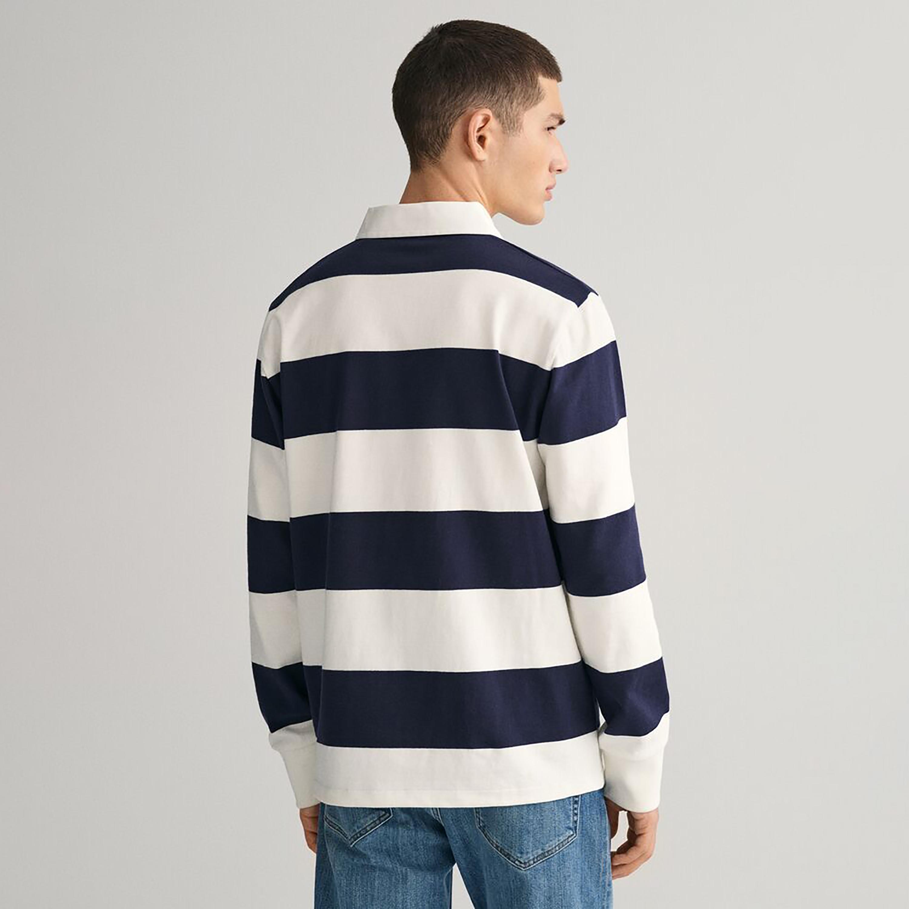 Gant Collared Long Sleeves Shield Barstriped Heavy Rugger Polo T-Shirt-men-clothing-tshirtsandpolos-polos-image-4