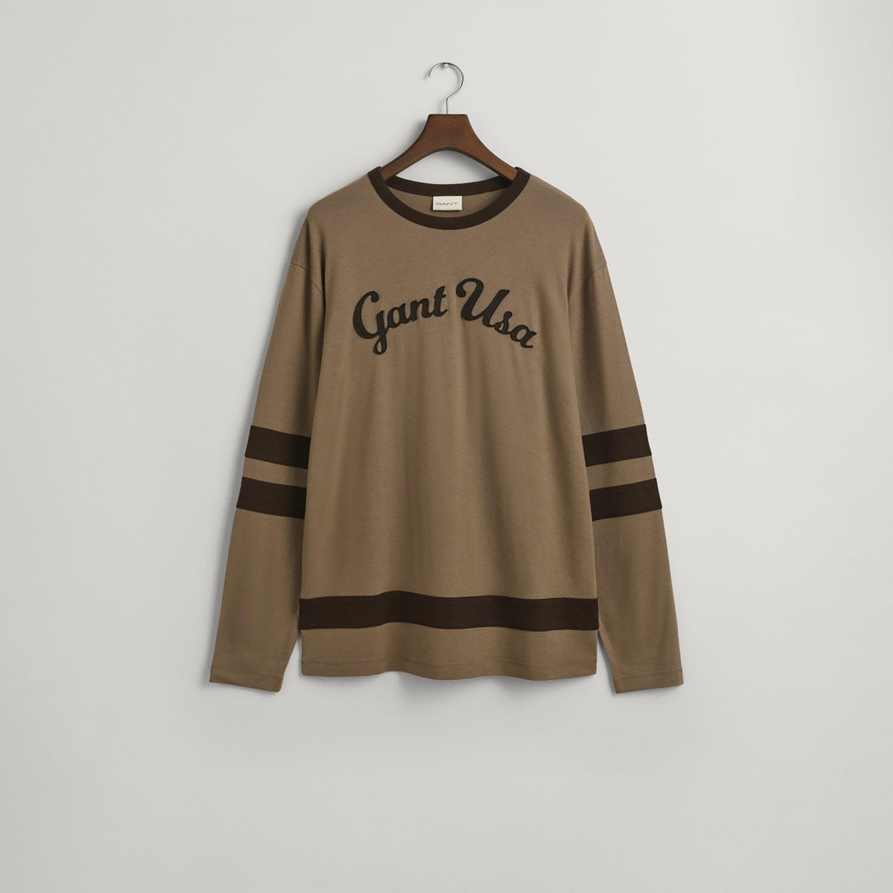Gant Applique Crew Neck Long Sleeves T-Shirt-men-clothing-tshirtsandpolos-tshirts-image-1