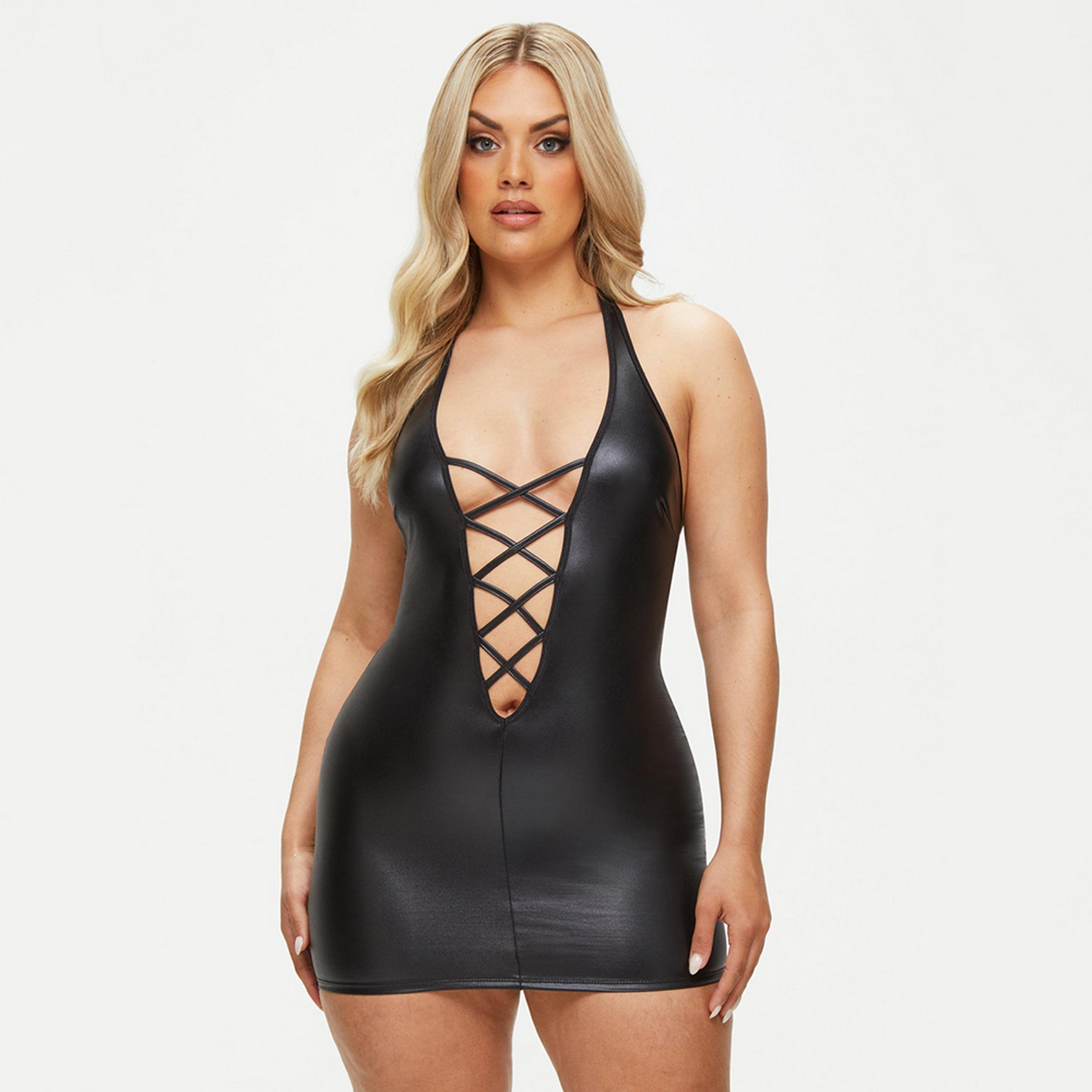 فستان نسائي أسود غير سلكي وداعم خفيف وغير مبطن "شانيا" من آن سمرز-women-clothing-lingerie-babydollsandbodysuits-image-1