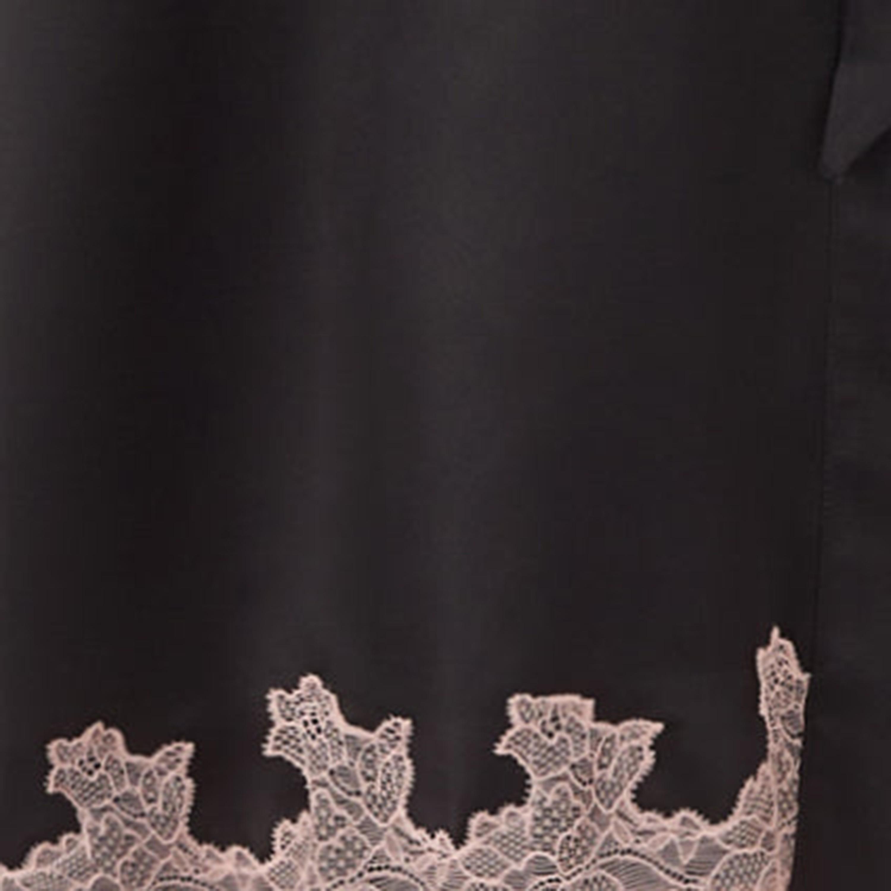 روب نسائي بأكمام طويلة دانتيل أسود سوريلا من آن سمرز-women-clothing-nightwear-robes-image-2