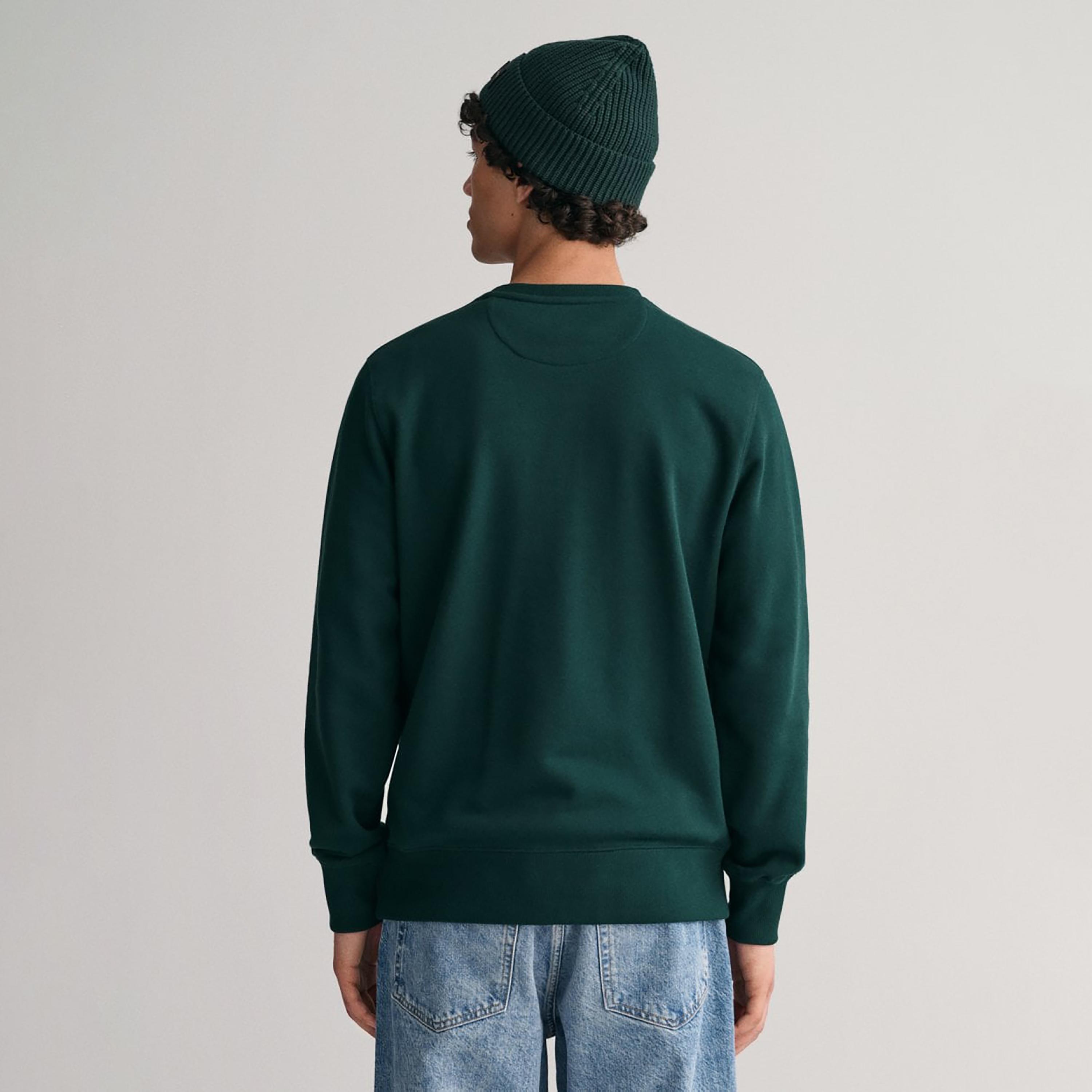 Gant Logo Detail Crew Neck Sweatshirt-men-winterwear-hoodiesandsweatshirts-image-4