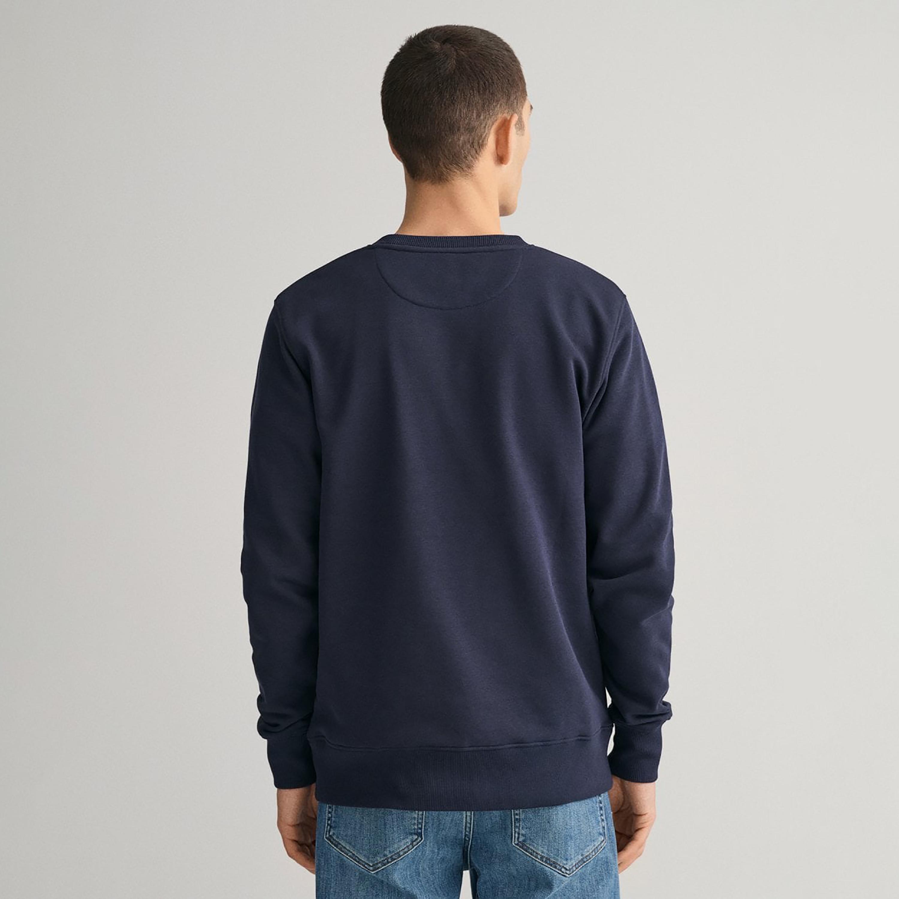 Gant Logo Detail Crew Neck Sweatshirt-men-winterwear-hoodiesandsweatshirts-image-4