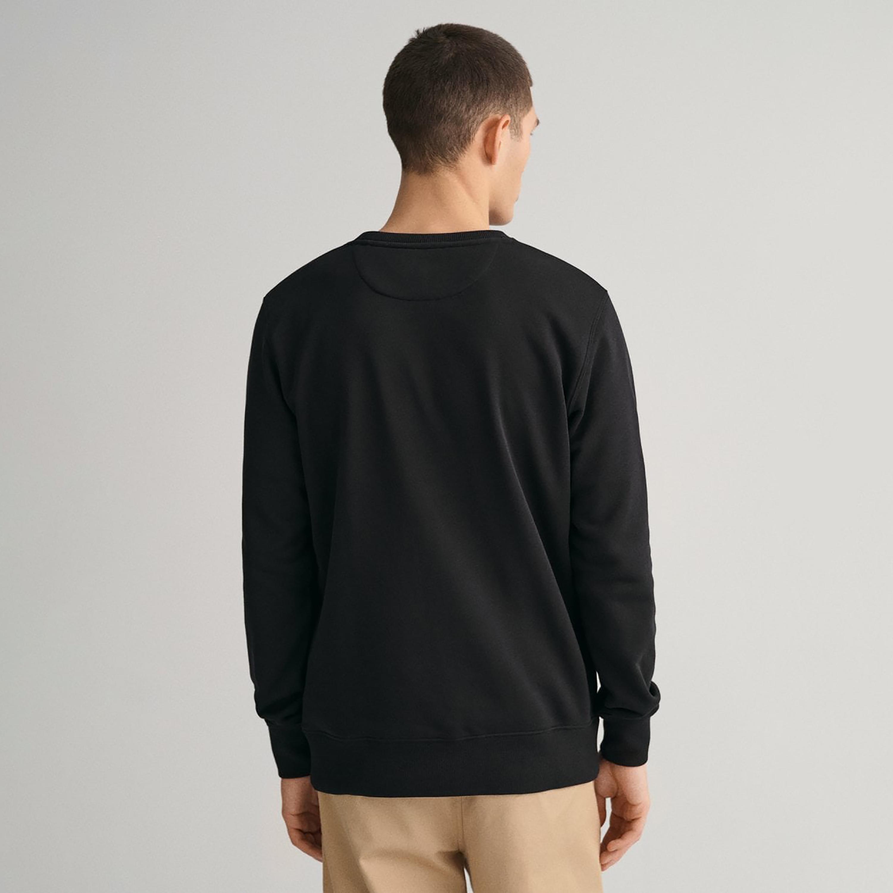Gant Logo Detail Crew Neck Sweatshirt-men-winterwear-hoodiesandsweatshirts-image-4