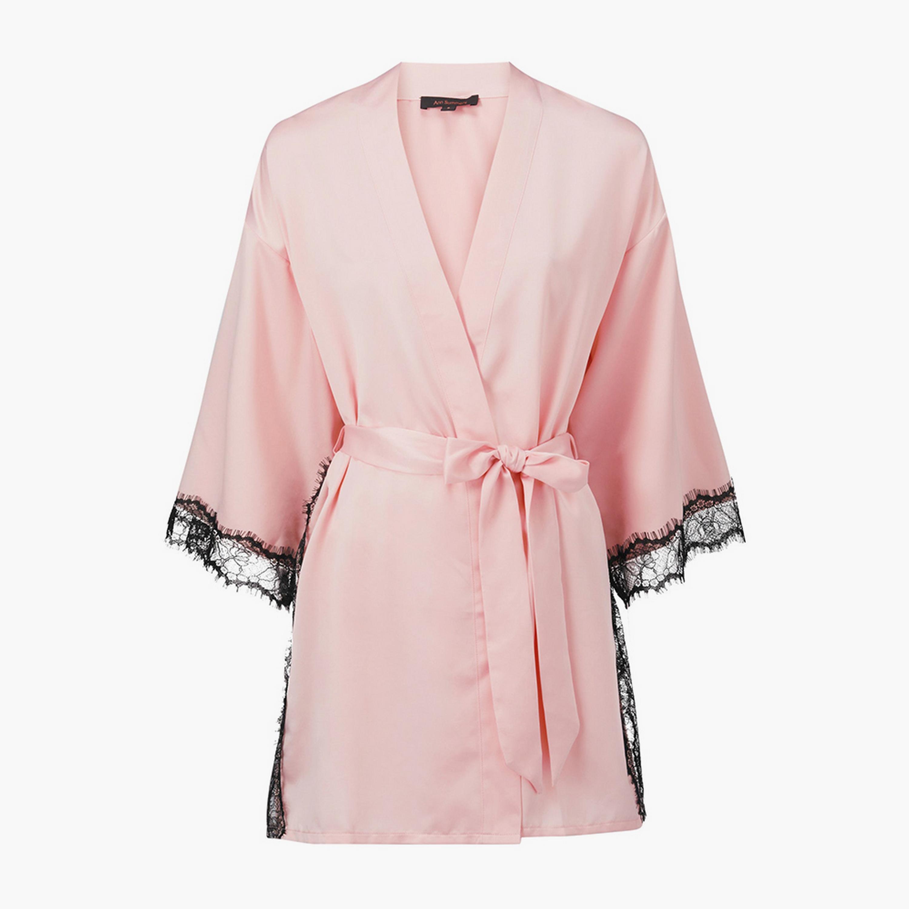Ann Summers Lace Three-Quarter Sleeves Women's Robe-women-clothing-nightwear-robes-image-3