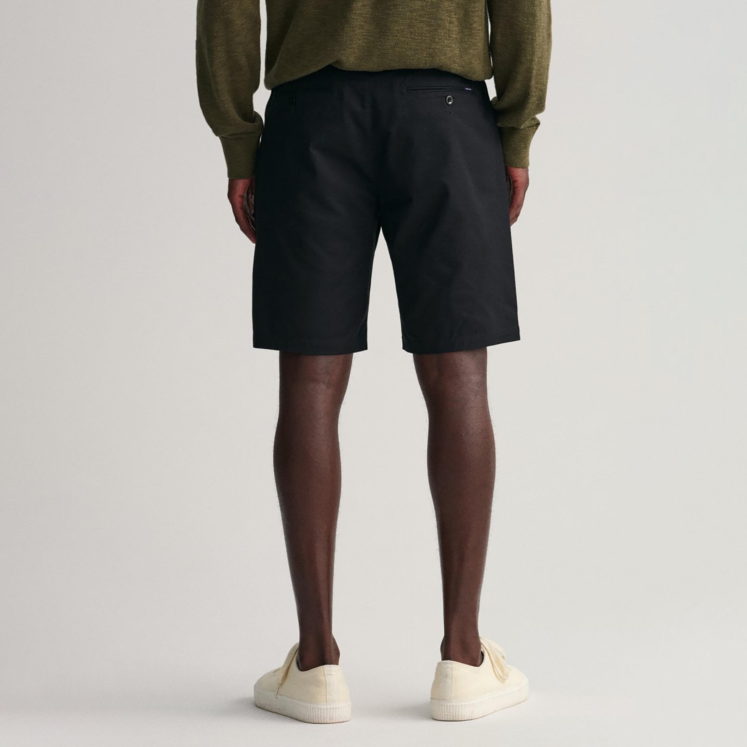 Gant Logo Detail Mid-Rise Buttoned Shorts-men-clothing-bottoms-shorts-image-4