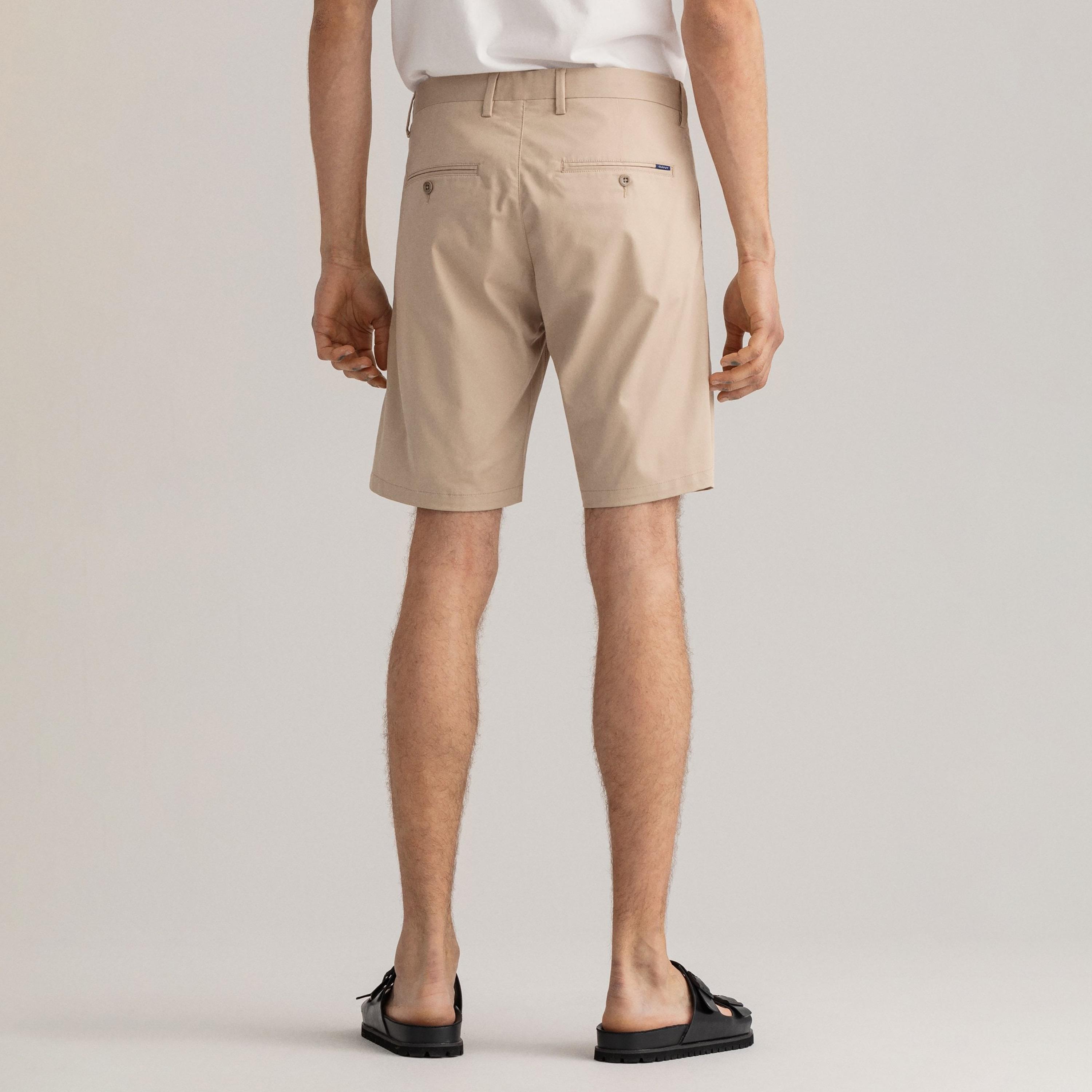 Gant Logo Detail Mid-Rise Buttoned Shorts-men-clothing-bottoms-shorts-image-4